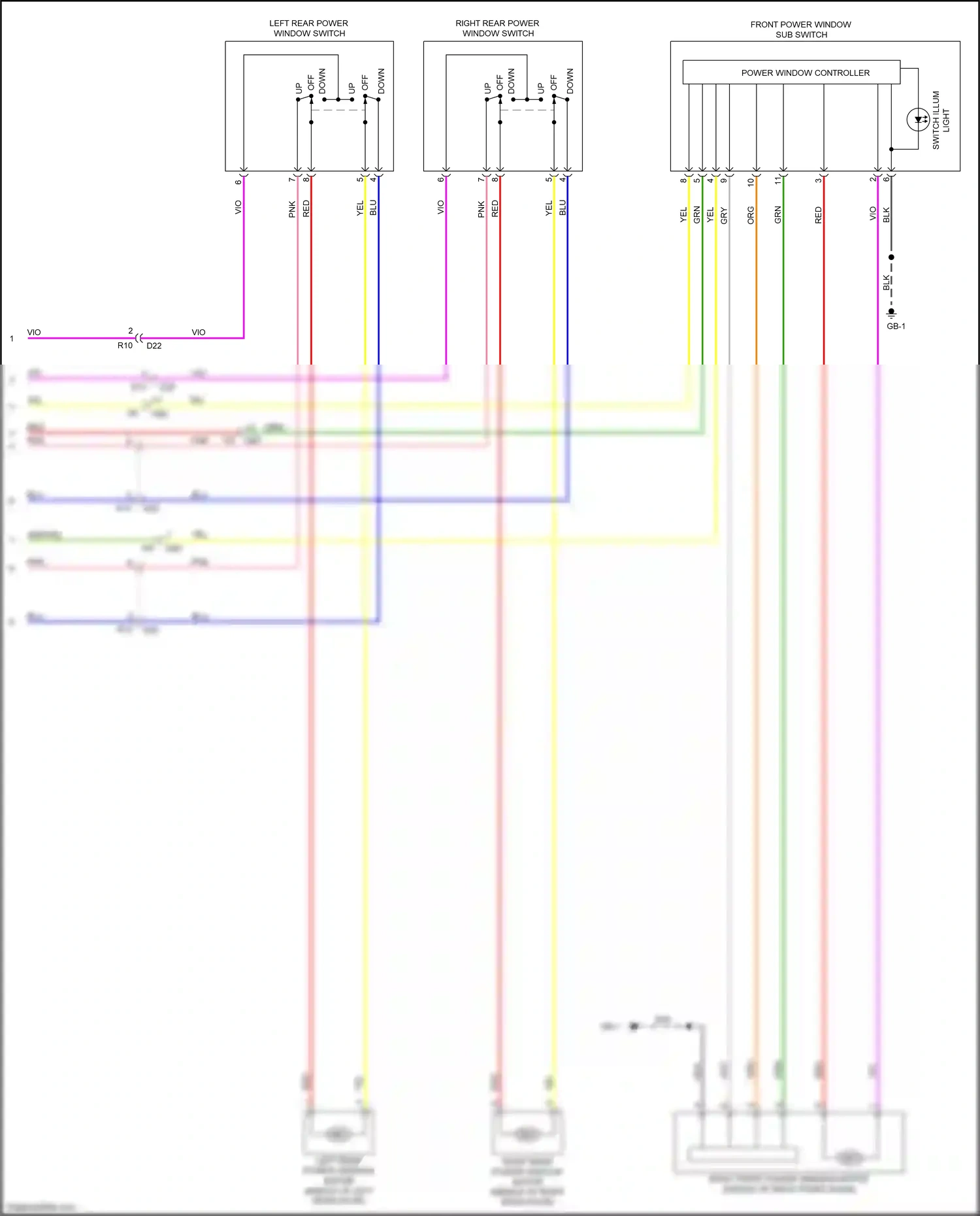 Subaru Outback BS (2014-2018) down wiring diagram  (15 of 17)