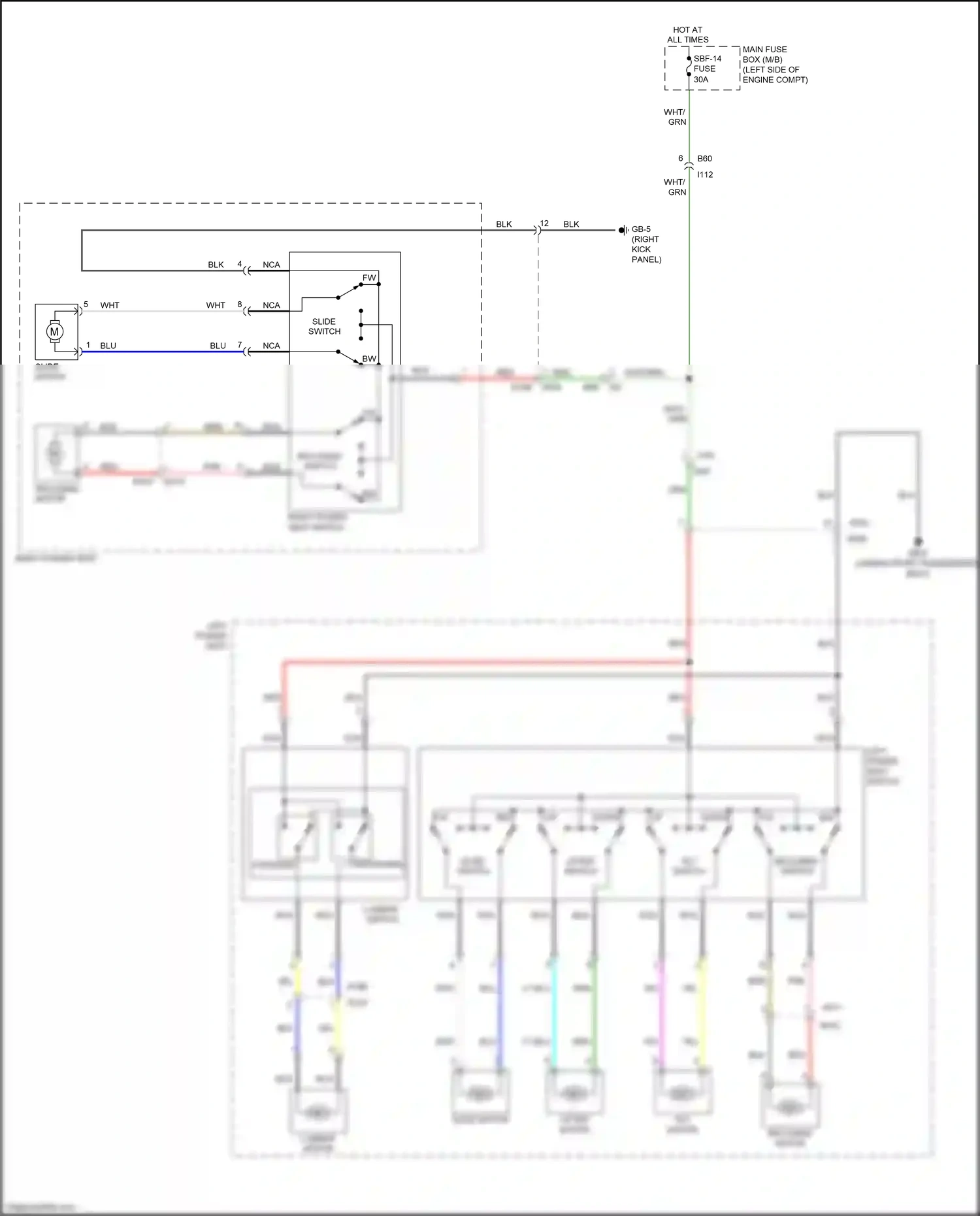Subaru Outback BS (2014-2018) down wiring diagram  (4 of 17)