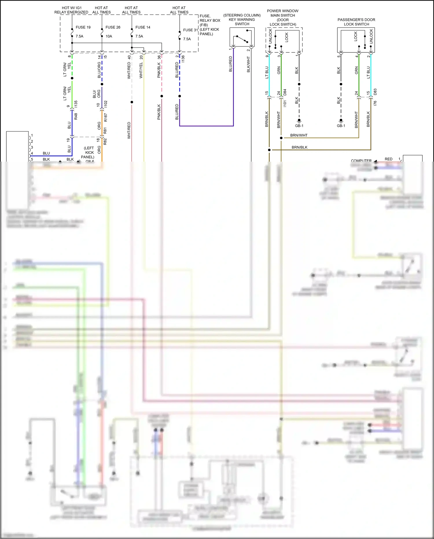 Wiring diagram drive circuit for Subaru Outback BS (2014-2018) (15 of 32)
