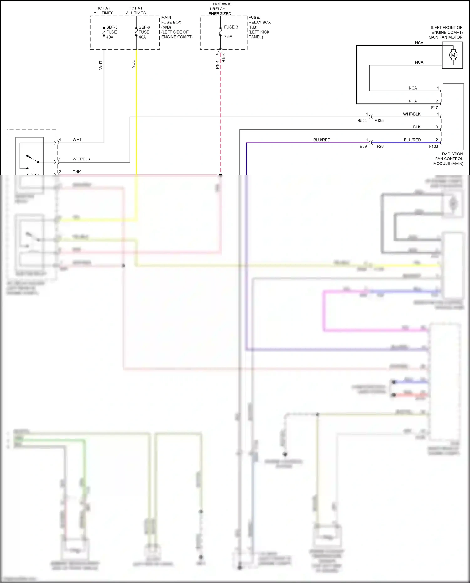 Wiring diagram engine coolant temperature sensor for Subaru Outback BS (2014-2018) (4 of 7)