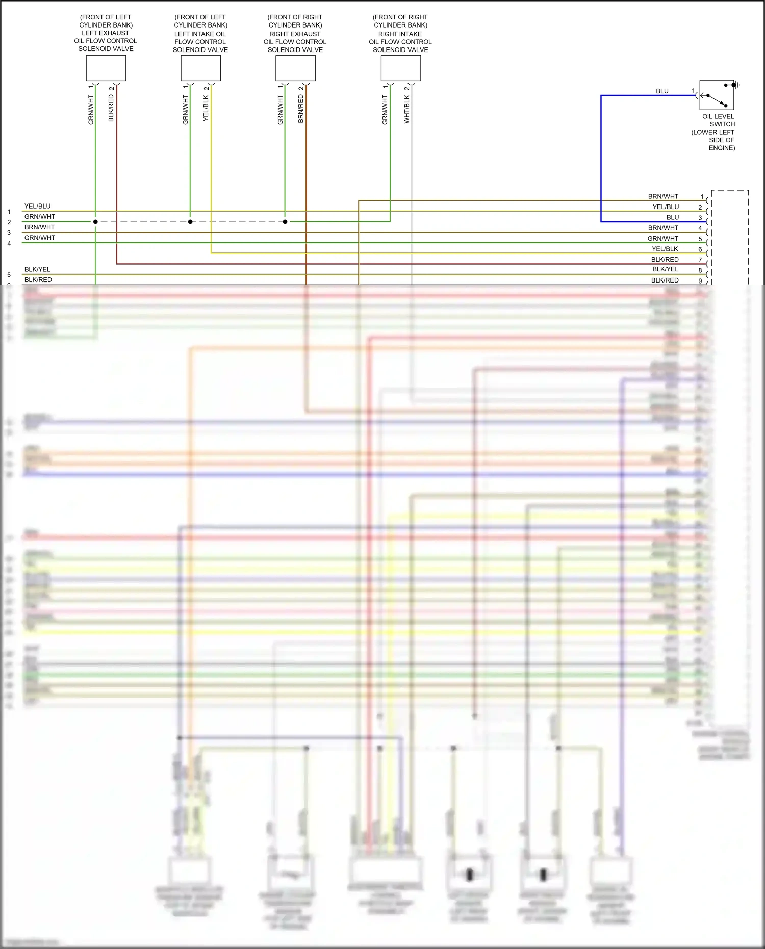 Wiring diagram engine oil temperature sensor for Subaru Outback BS (2014-2018) (2 of 2)