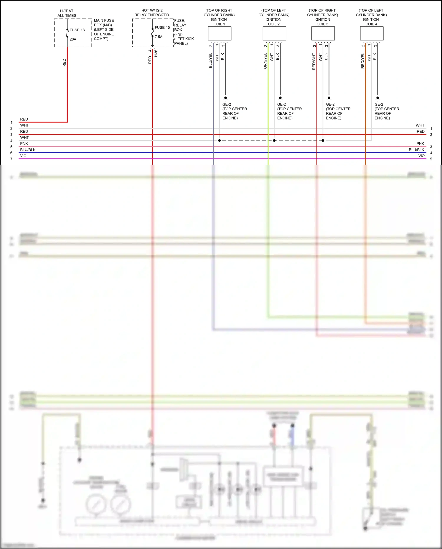 Subaru Outback BS (2014-2018) (left kick panel) wiring diagram  (94 of 97)