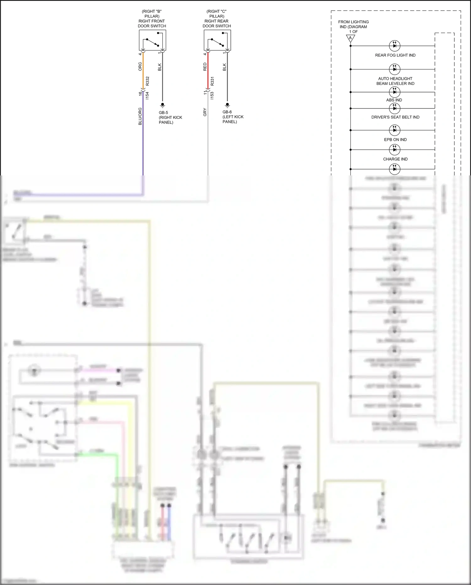 Subaru Outback BS (2014-2018) (left kick panel) wiring diagram  (79 of 97)