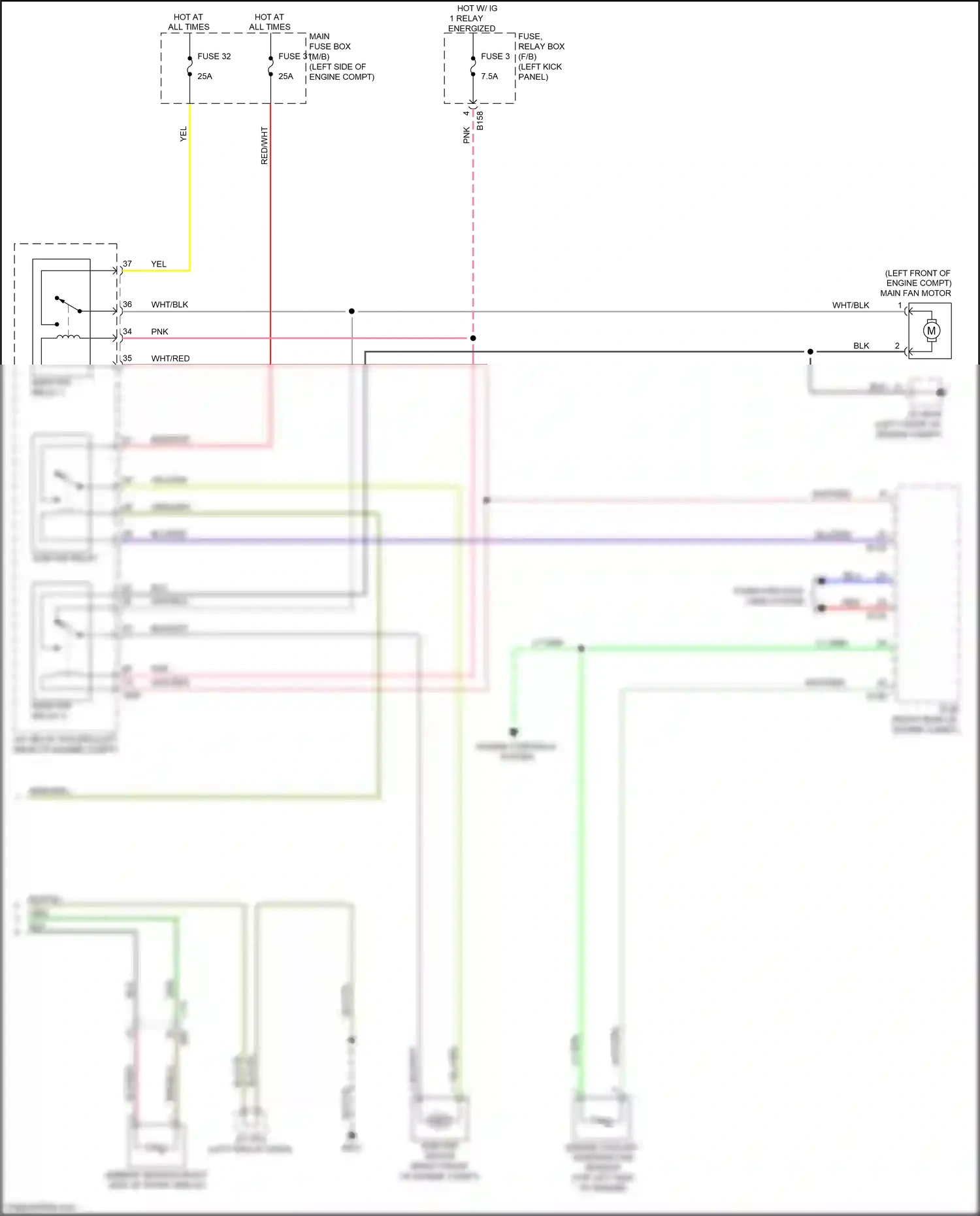 Subaru Outback BS (2014-2018) (left kick panel) wiring diagram  (83 of 97)