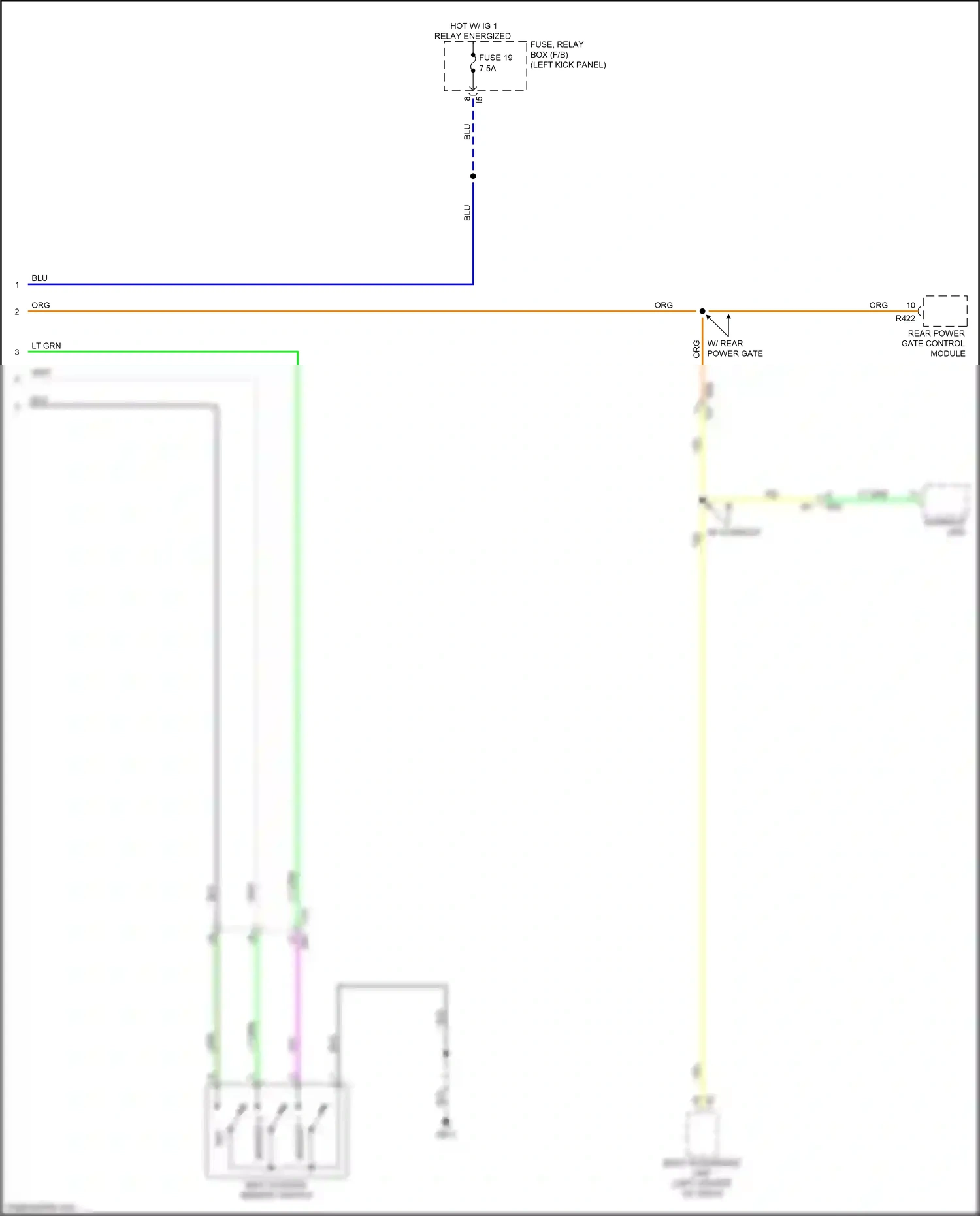 Subaru Outback BS (2014-2018) (left kick panel) wiring diagram  (13 of 97)
