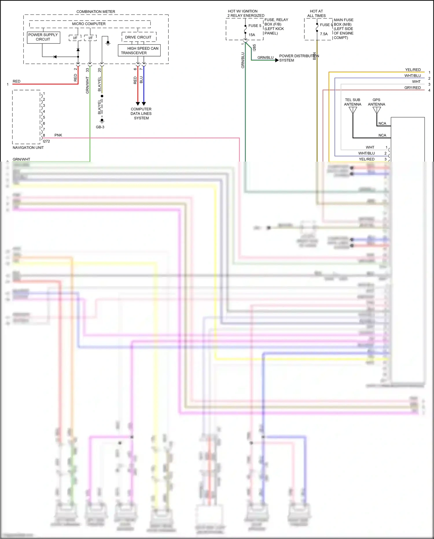 Subaru Outback BS (2014-2018) (left kick panel) wiring diagram  (24 of 97)