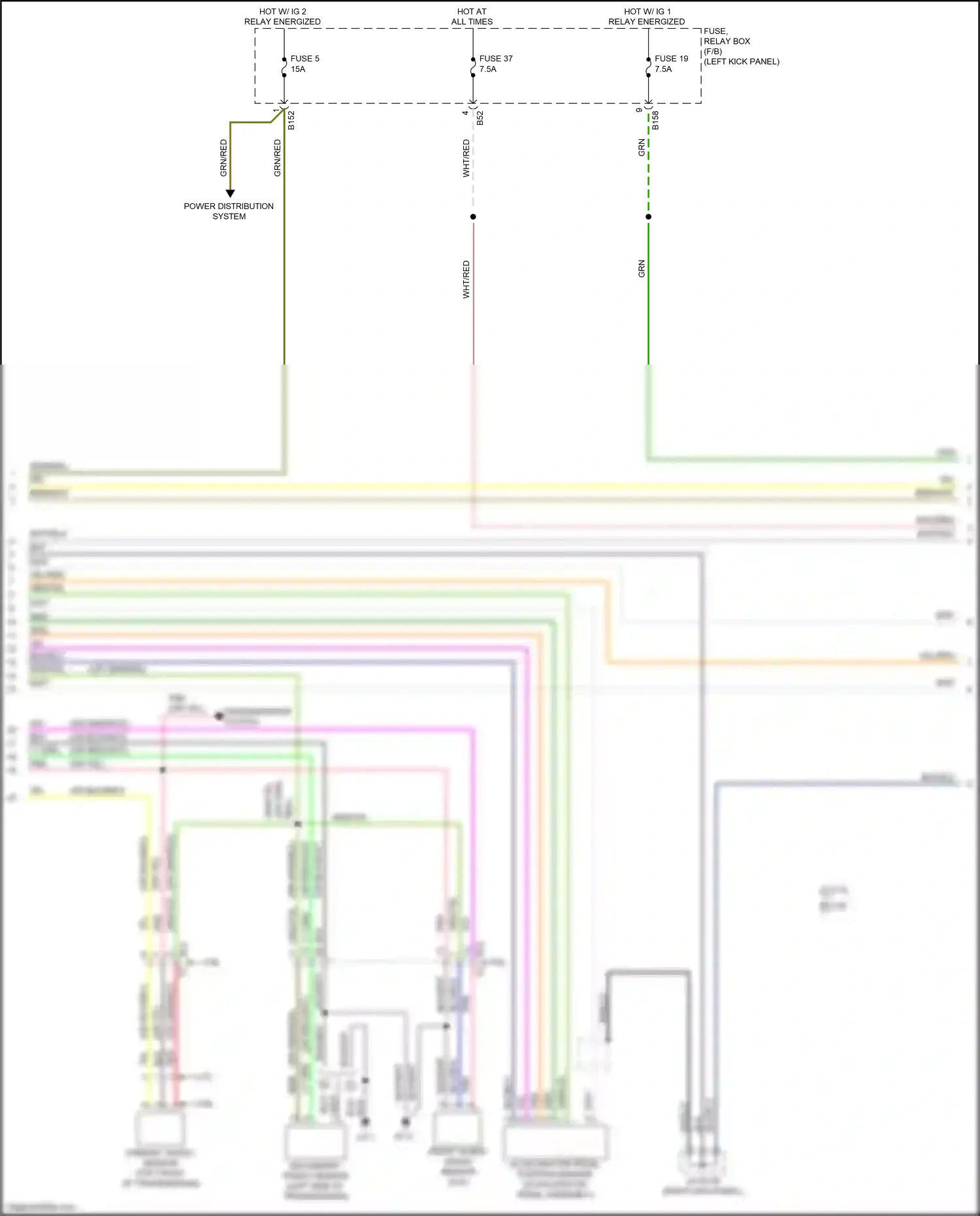 Subaru Outback BS (2014-2018) (left kick panel) wiring diagram  (72 of 97)