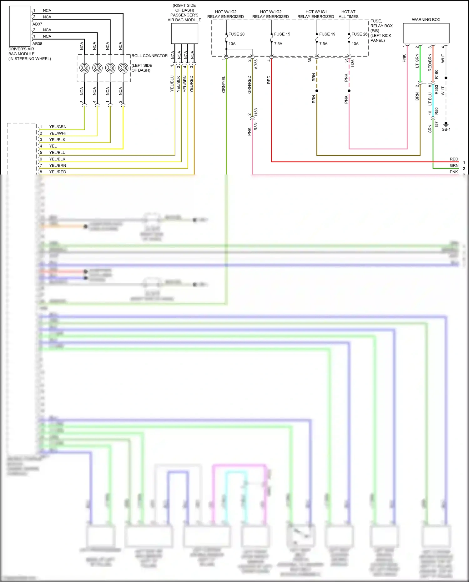Subaru Outback BS (2014-2018) (left kick panel) wiring diagram  (50 of 97)