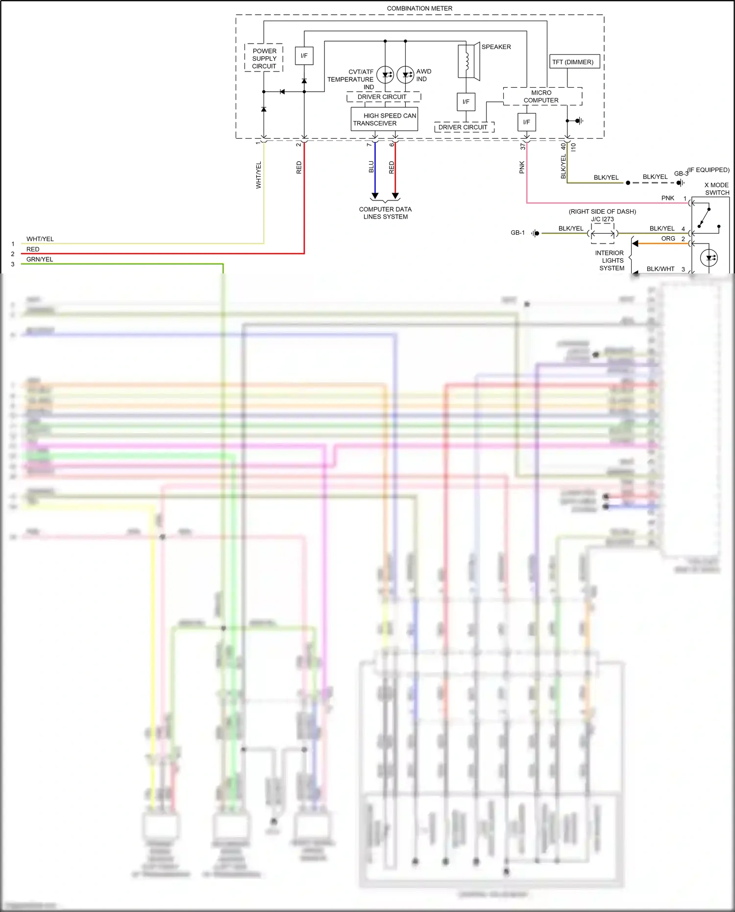 Wiring diagram lock up for Subaru Outback BS (2014-2018) (2 of 2)