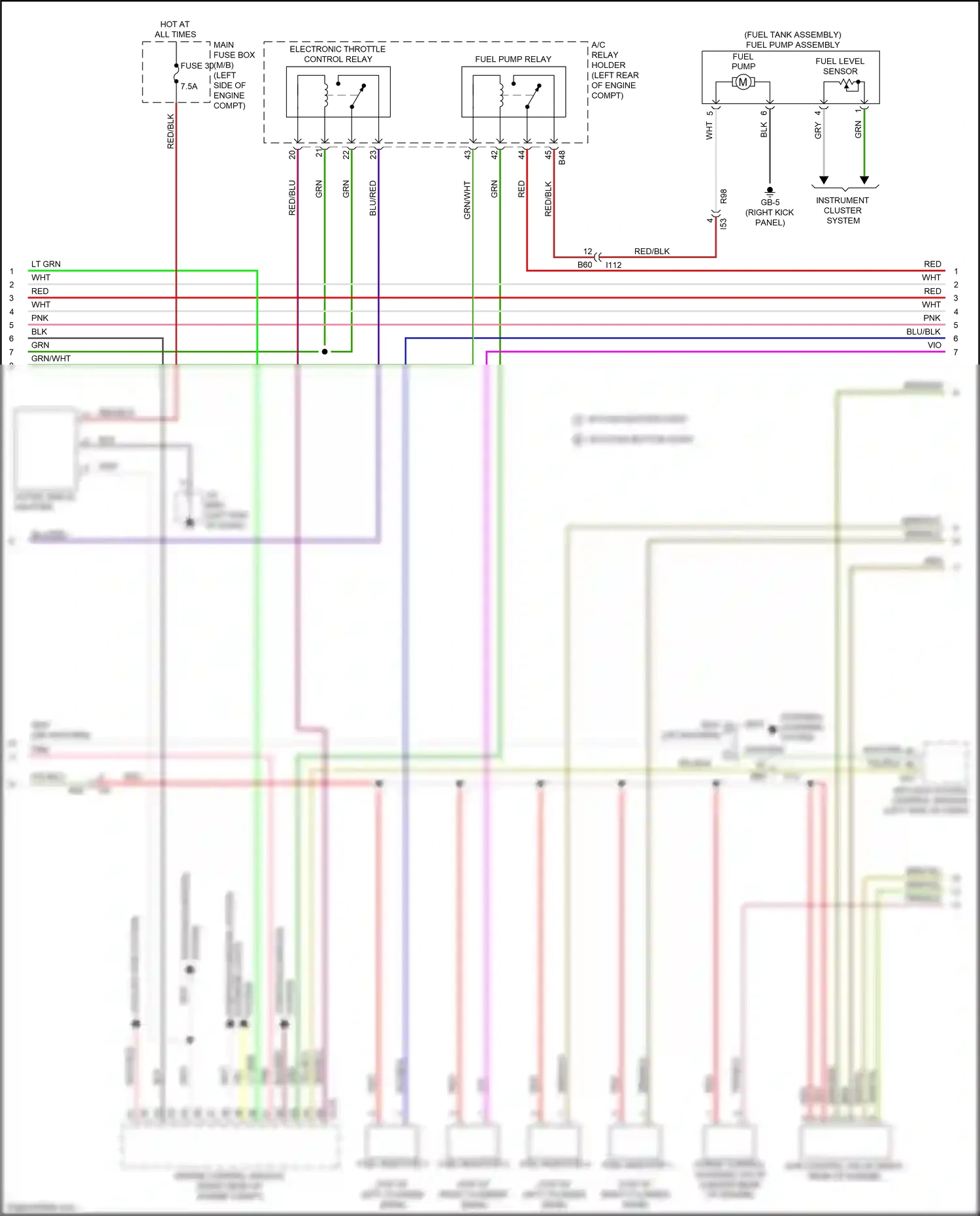 Wiring diagram pnk for Subaru Outback BS (2014-2018) (97 of 100)