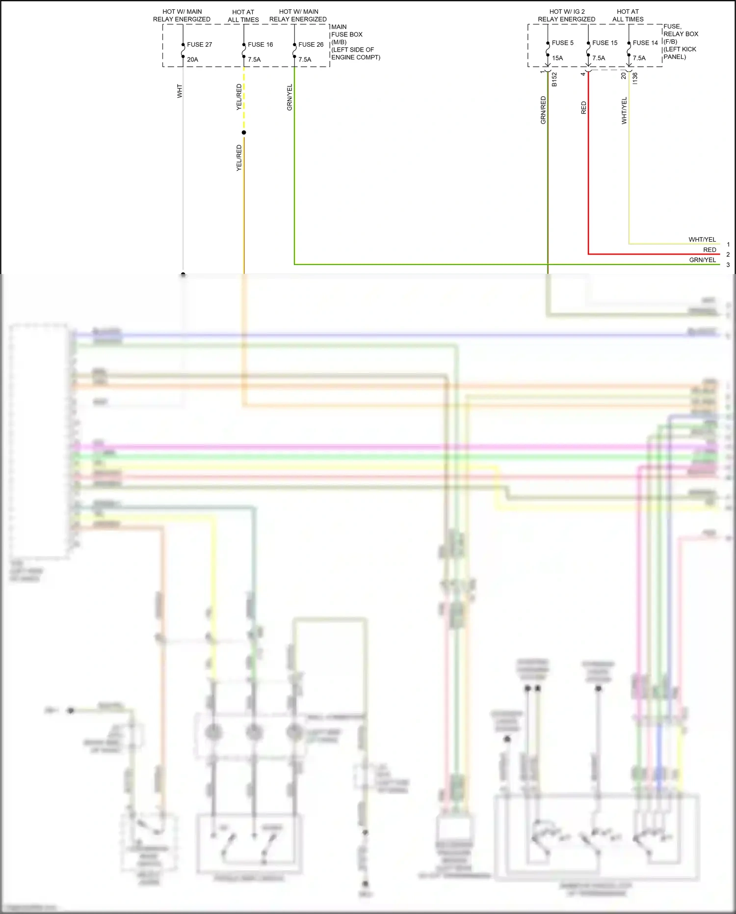 Wiring diagram pnk for Subaru Outback BS (2014-2018) (88 of 100)