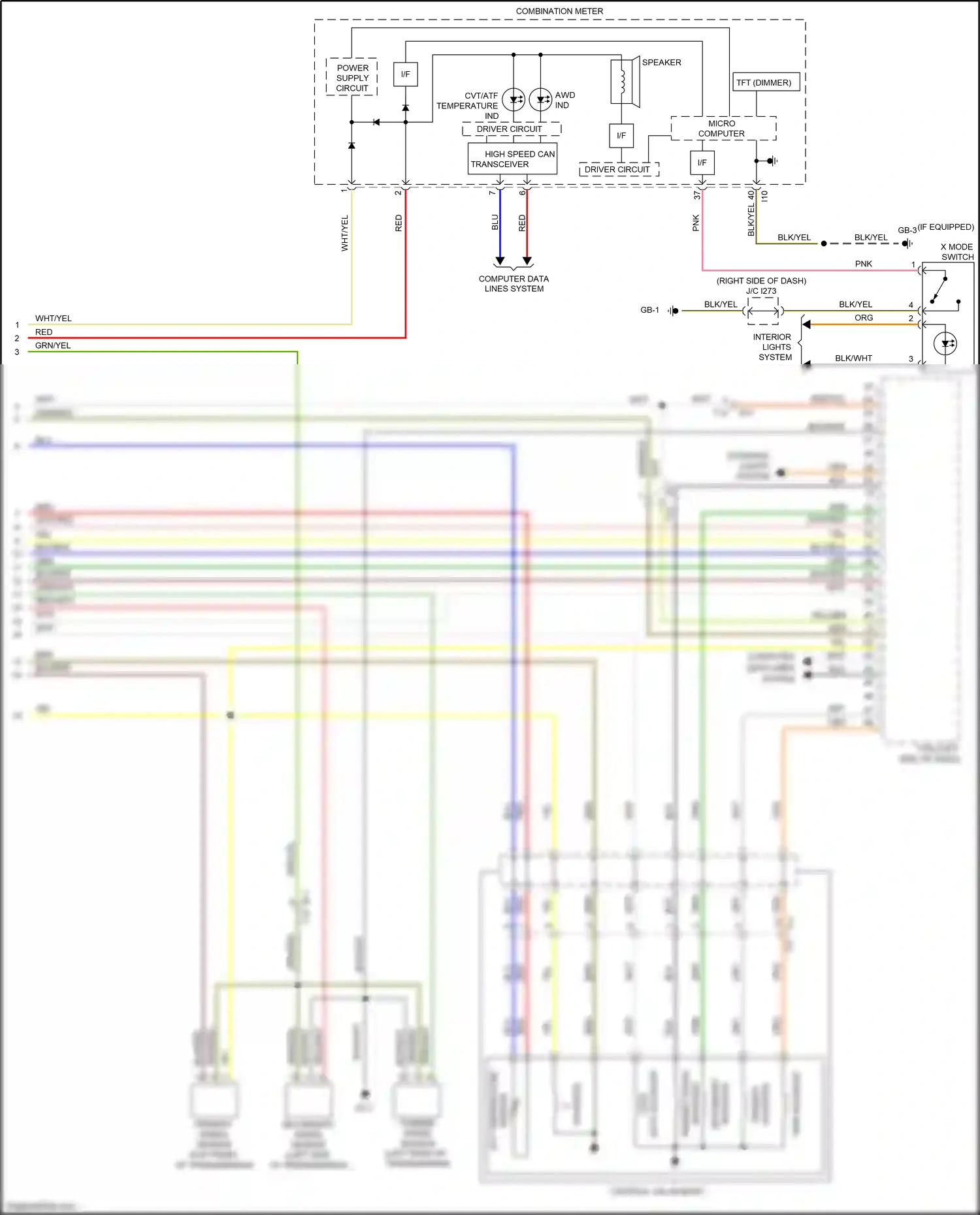 Wiring diagram primary up for Subaru Outback BS (2014-2018) (1 of 2)