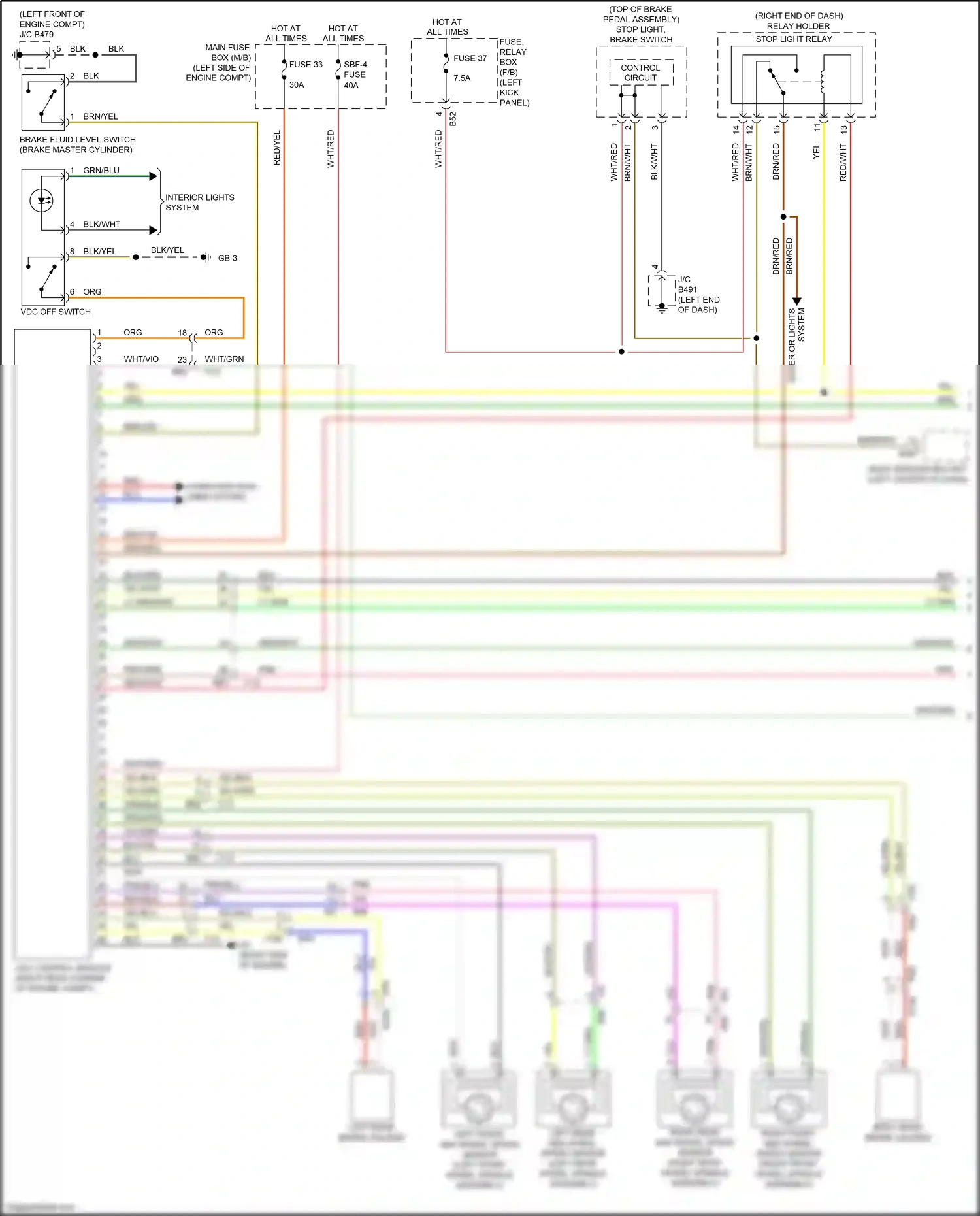 Subaru Outback BS (2014-2018) system wiring diagram  (1 of 5)