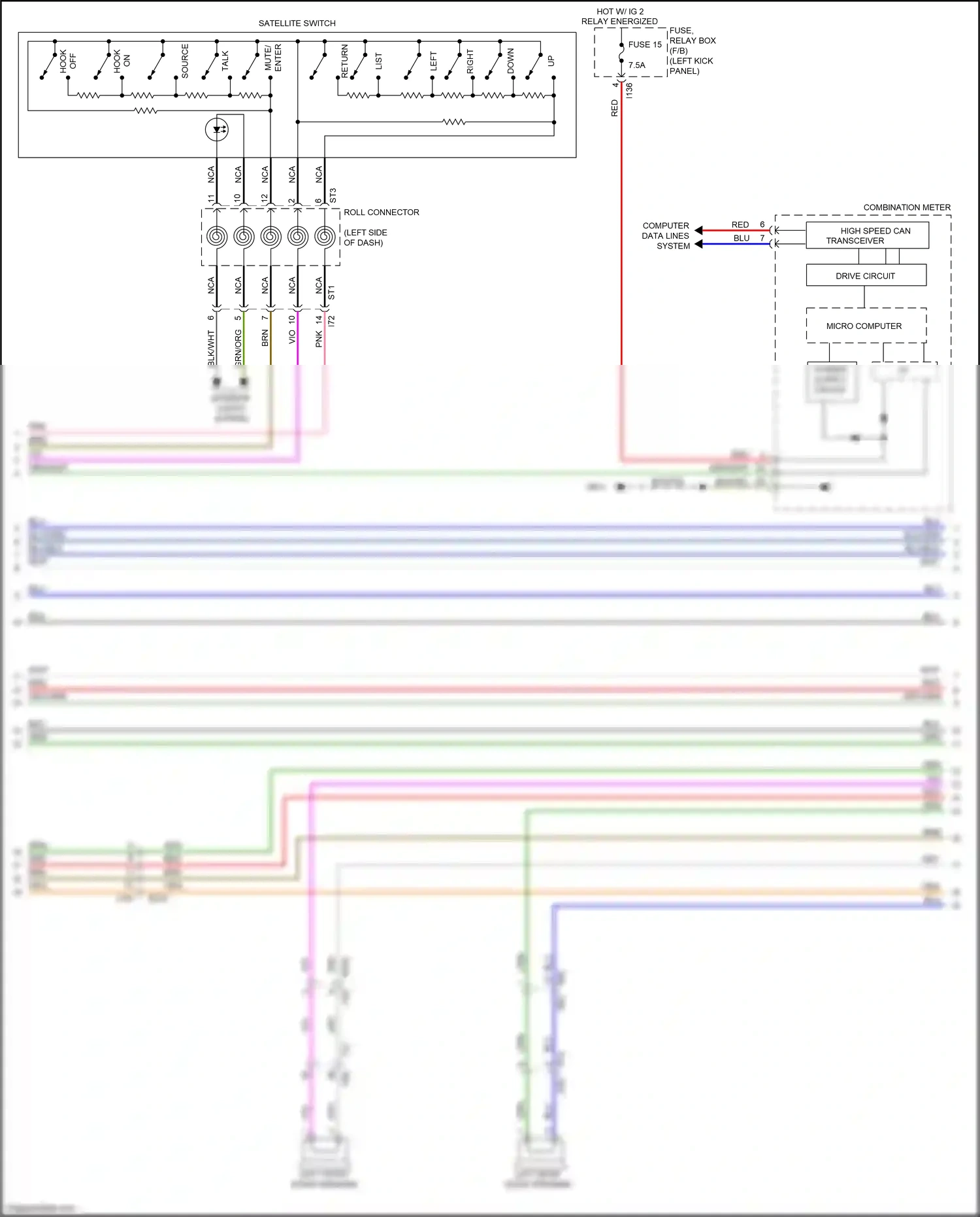 Wiring diagram vio for Subaru Outback BS (2014-2018) (27 of 89)