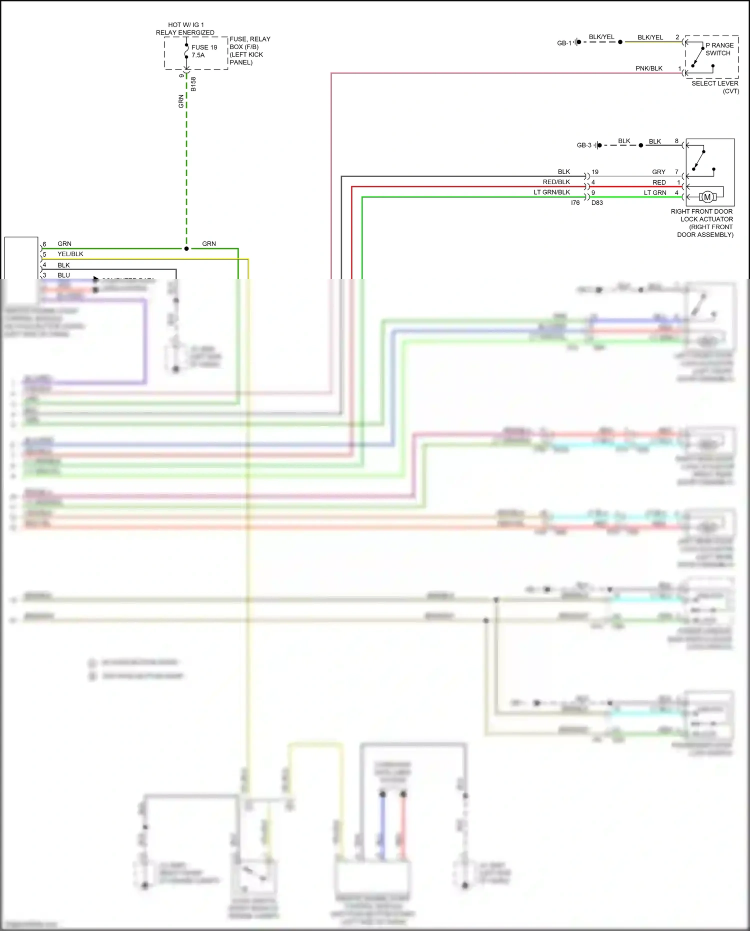 Subaru Outback BS (2014-2018) (w/ push button start) wiring diagram  (8 of 19)