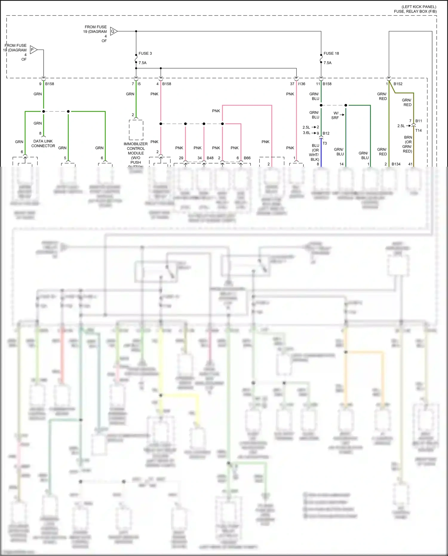 Subaru Outback BS (2014-2018) (w/ push button start) wiring diagram  (16 of 19)