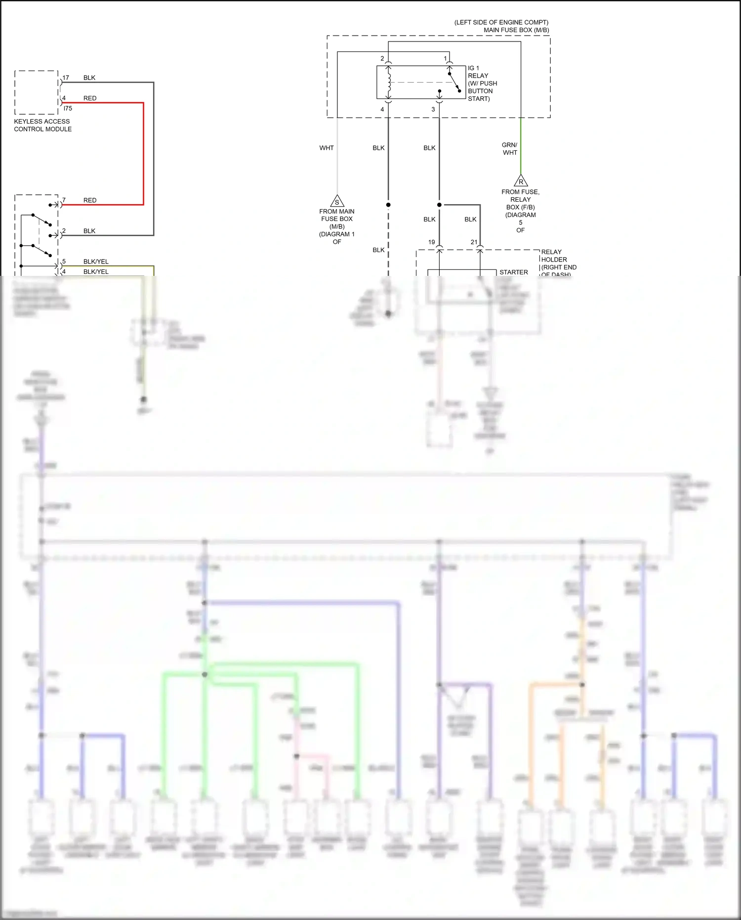 Subaru Outback BS (2014-2018) (w/ push button start) wiring diagram  (17 of 19)