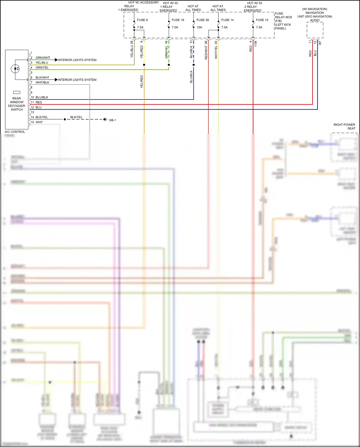Wiring diagram wht/yel for Subaru Outback BS (2014-2018) (31 of 33)