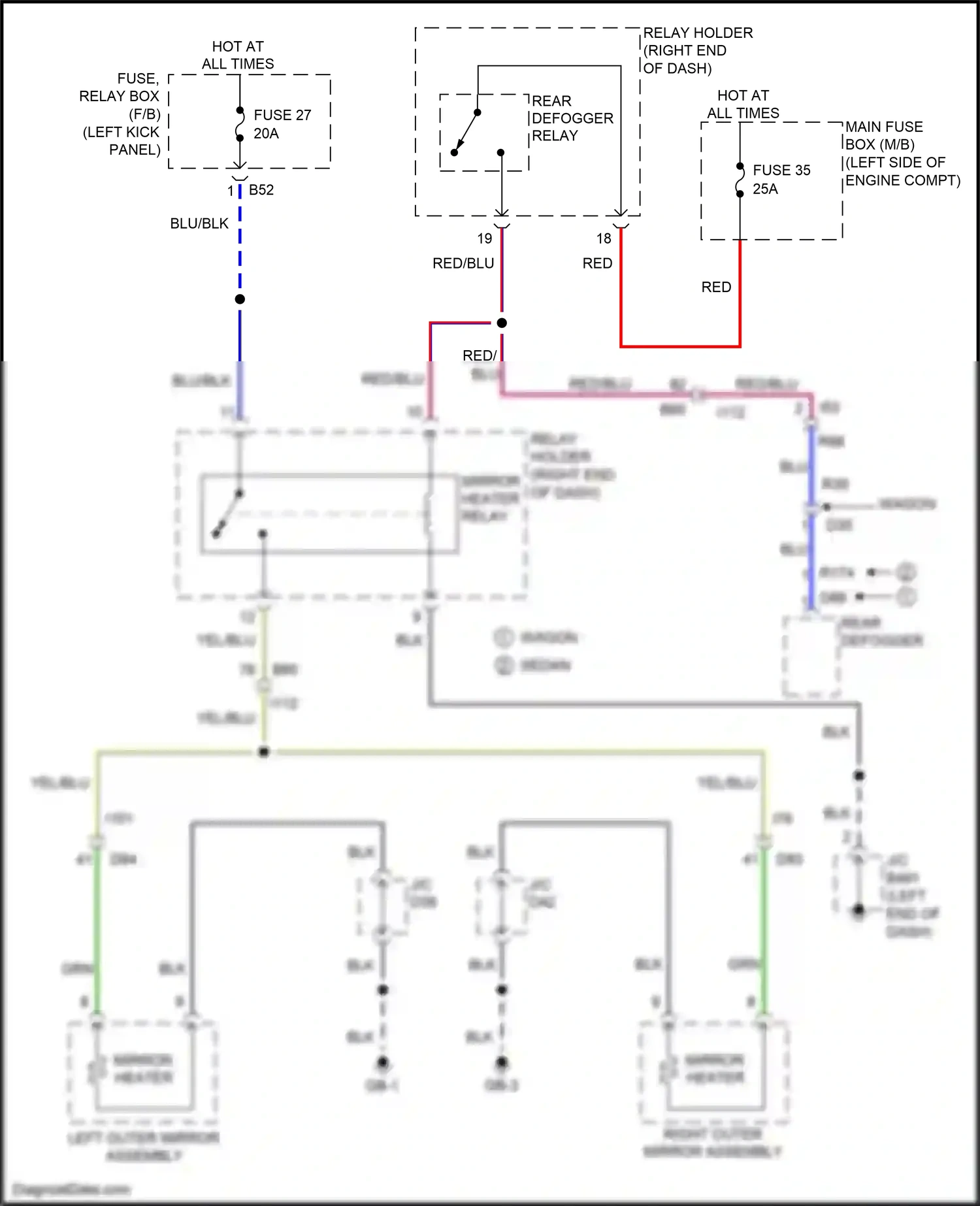 Wiring diagram yel/blu for Subaru Outback BS (2014-2018) (4 of 28)