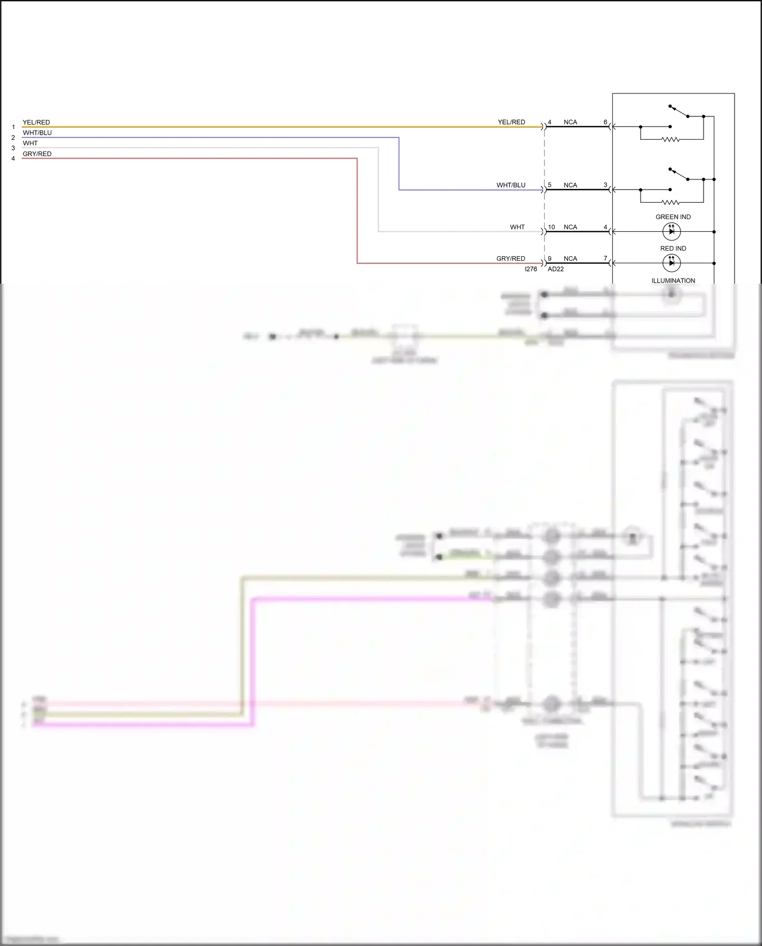 Wiring diagram yel/red for Subaru Outback BS (2014-2018) (5 of 37)