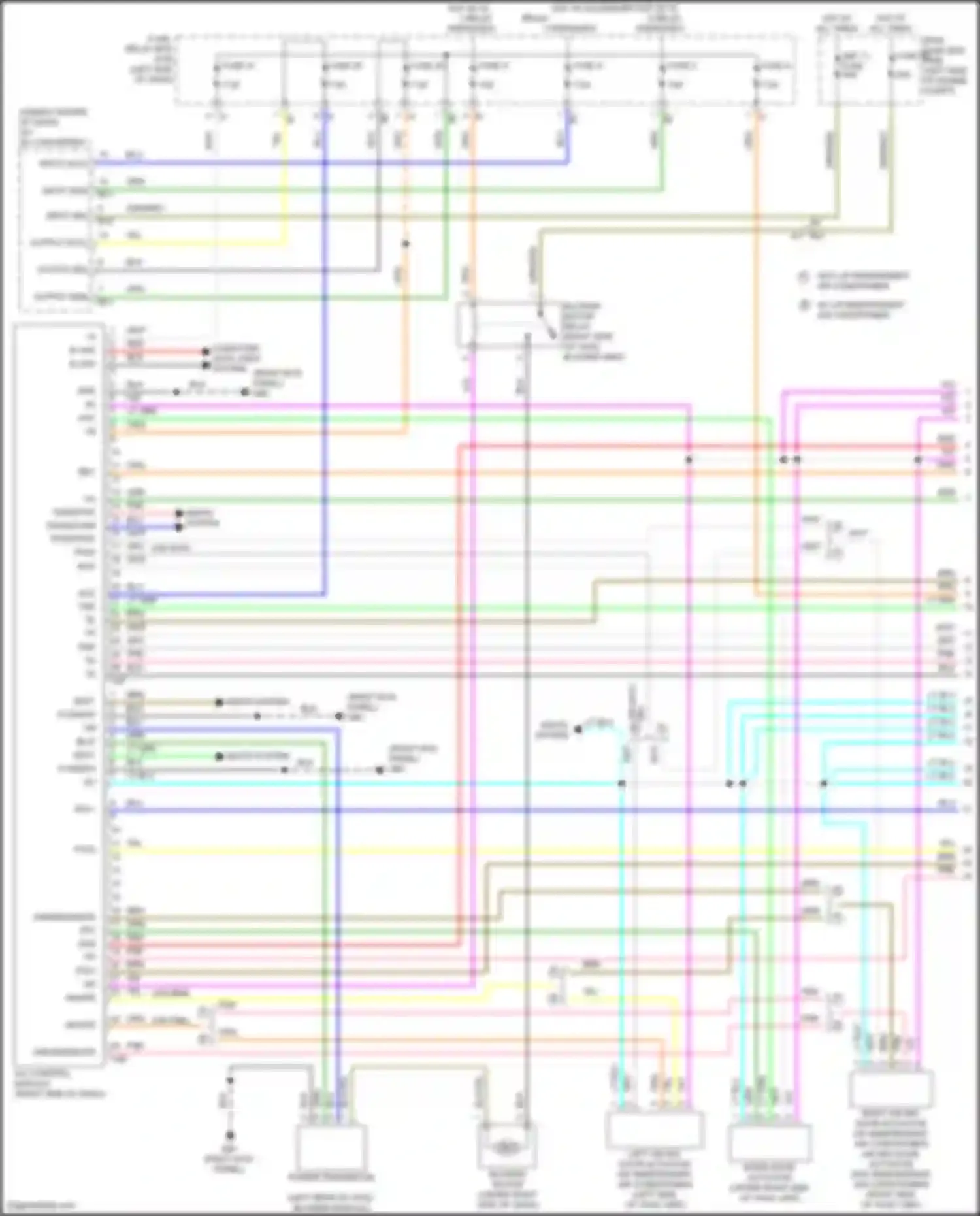 Outback Subaru BT facelift (2022-2024): Automatic a/c circuit (1 of 4)