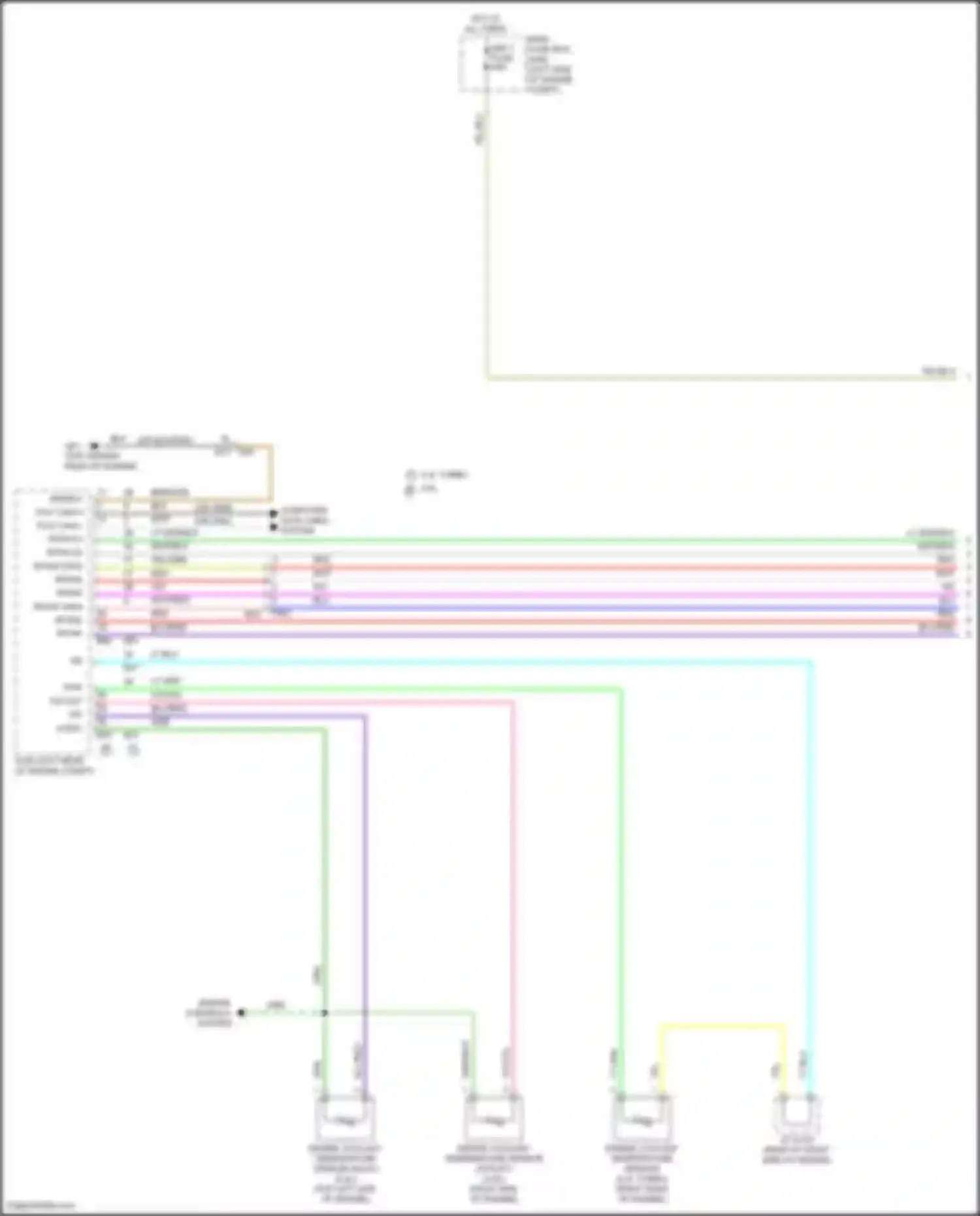 Outback Subaru BT facelift (2022-2024): Cooling fan circuit (1 of 2)