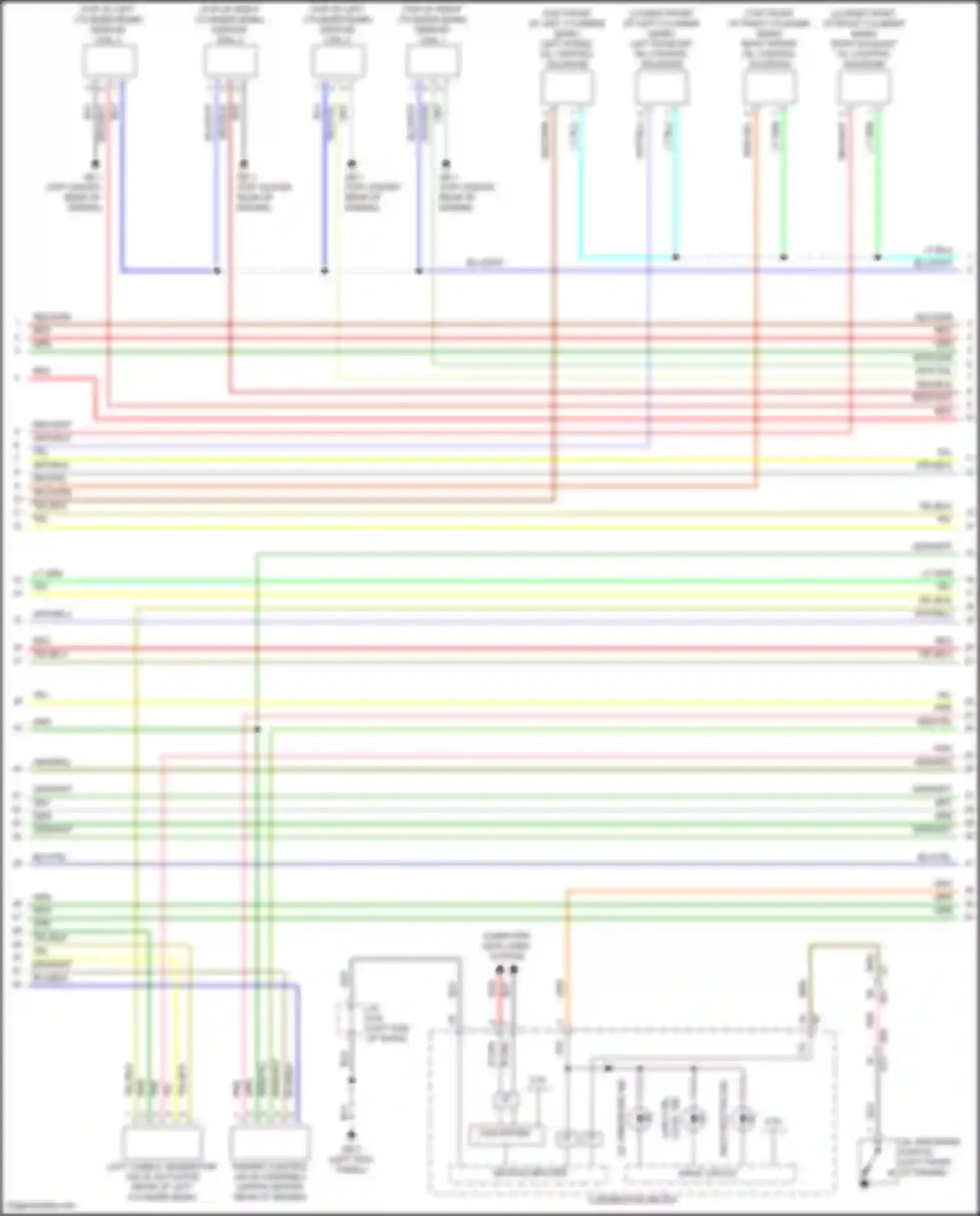 Outback Subaru BT facelift (2022-2024): Wiring diagram engine performance 2.5l (4 of 5)