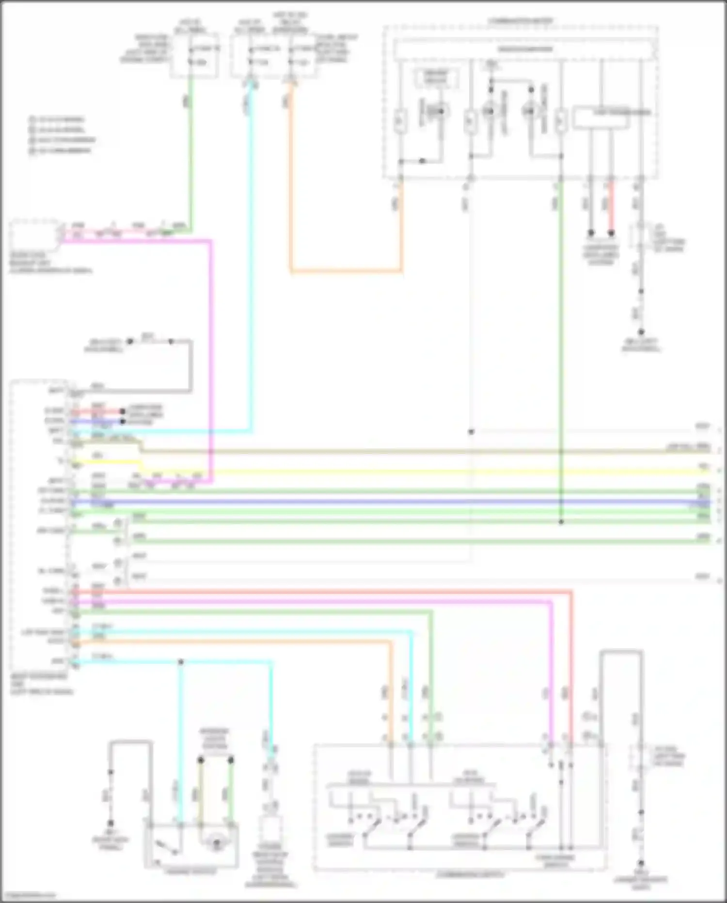 Outback Subaru BT facelift (2022-2024): Exterior lamps circuit (1 of 4)