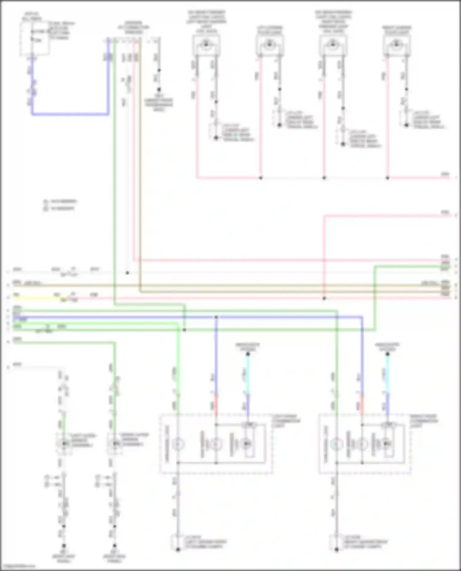 Outback Subaru BT facelift (2022-2024): Exterior lamps circuit (2 of 4)