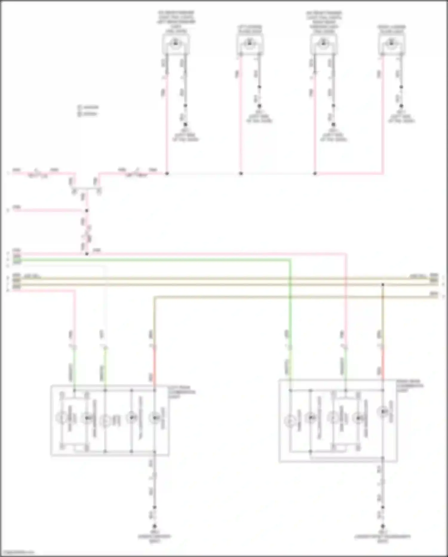 Outback Subaru BT facelift (2022-2024): Exterior lamps circuit (3 of 4)