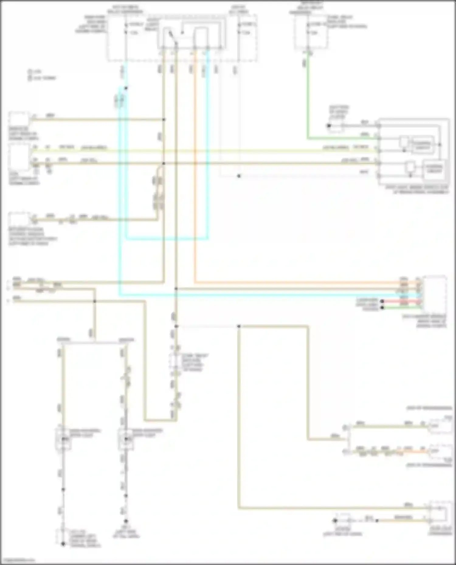 Outback Subaru BT facelift (2022-2024): Exterior lamps circuit (4 of 4)
