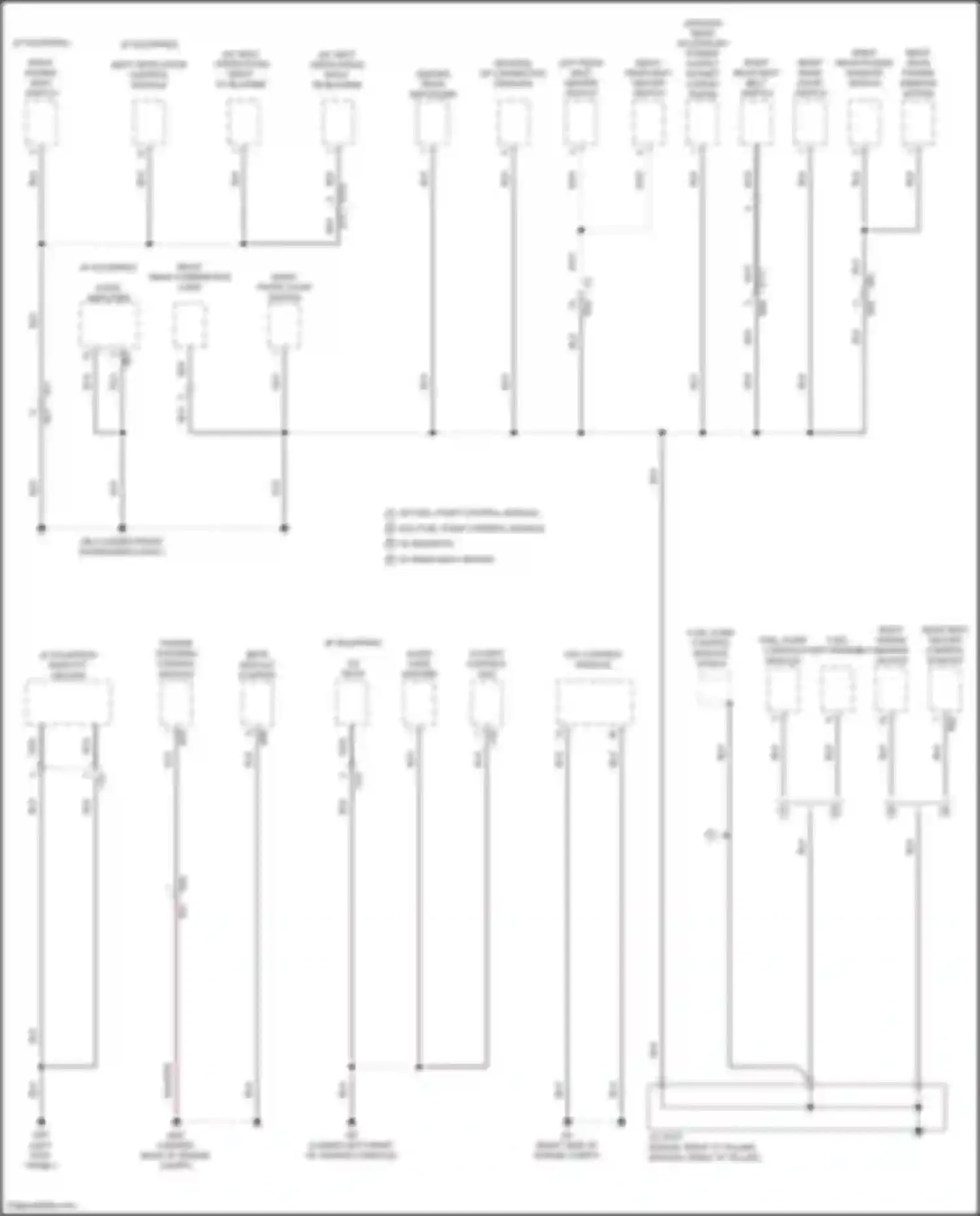Outback Subaru BT facelift (2022-2024): Ground distribution circuit (3 of 6)