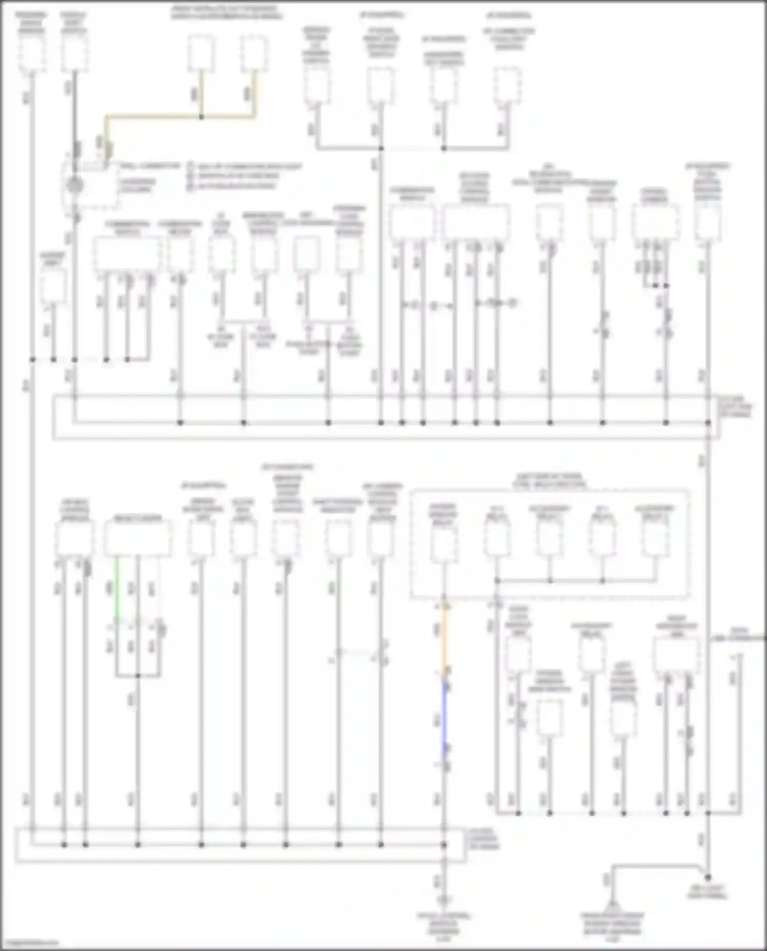 Outback Subaru BT facelift (2022-2024): Ground distribution circuit (5 of 6)