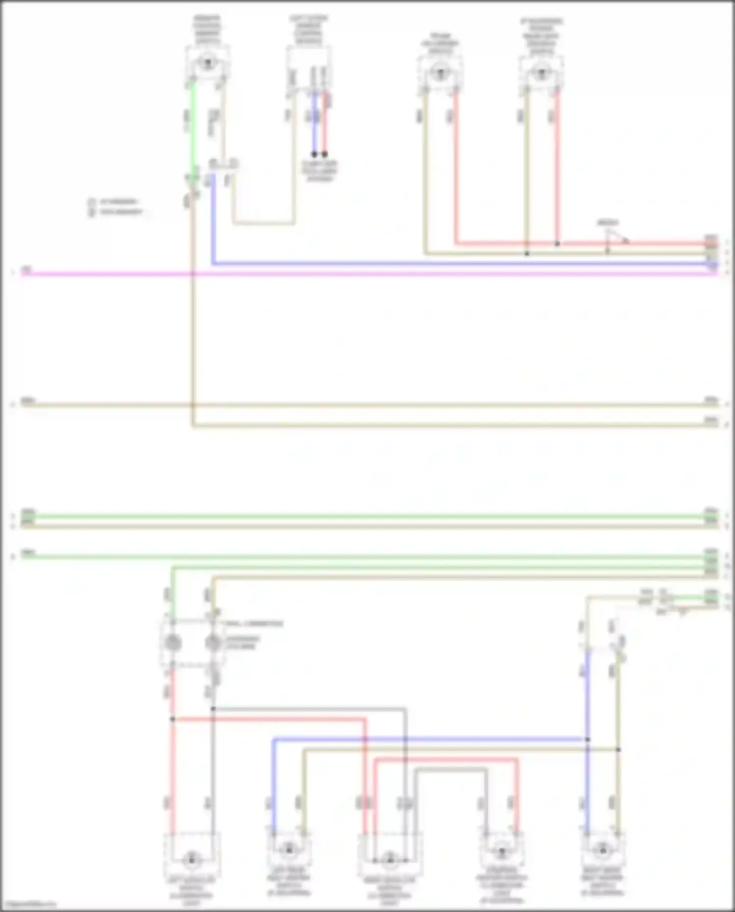 Outback Subaru BT facelift (2022-2024): Instrument illumination circuit (2 of 3)