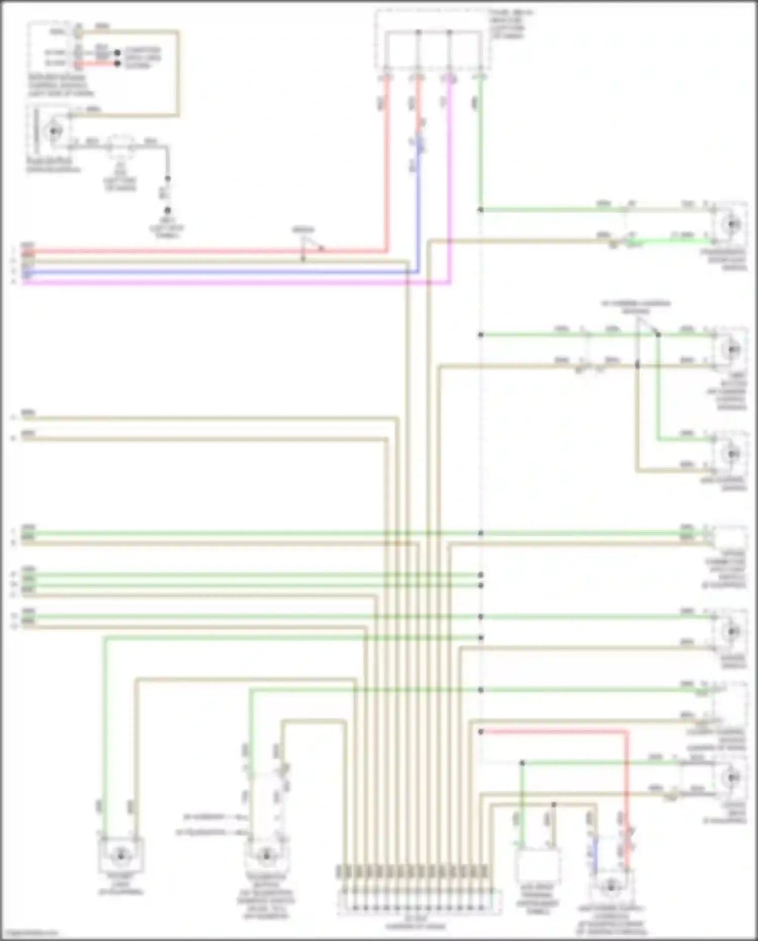 Outback Subaru BT facelift (2022-2024): Instrument illumination circuit (3 of 3)