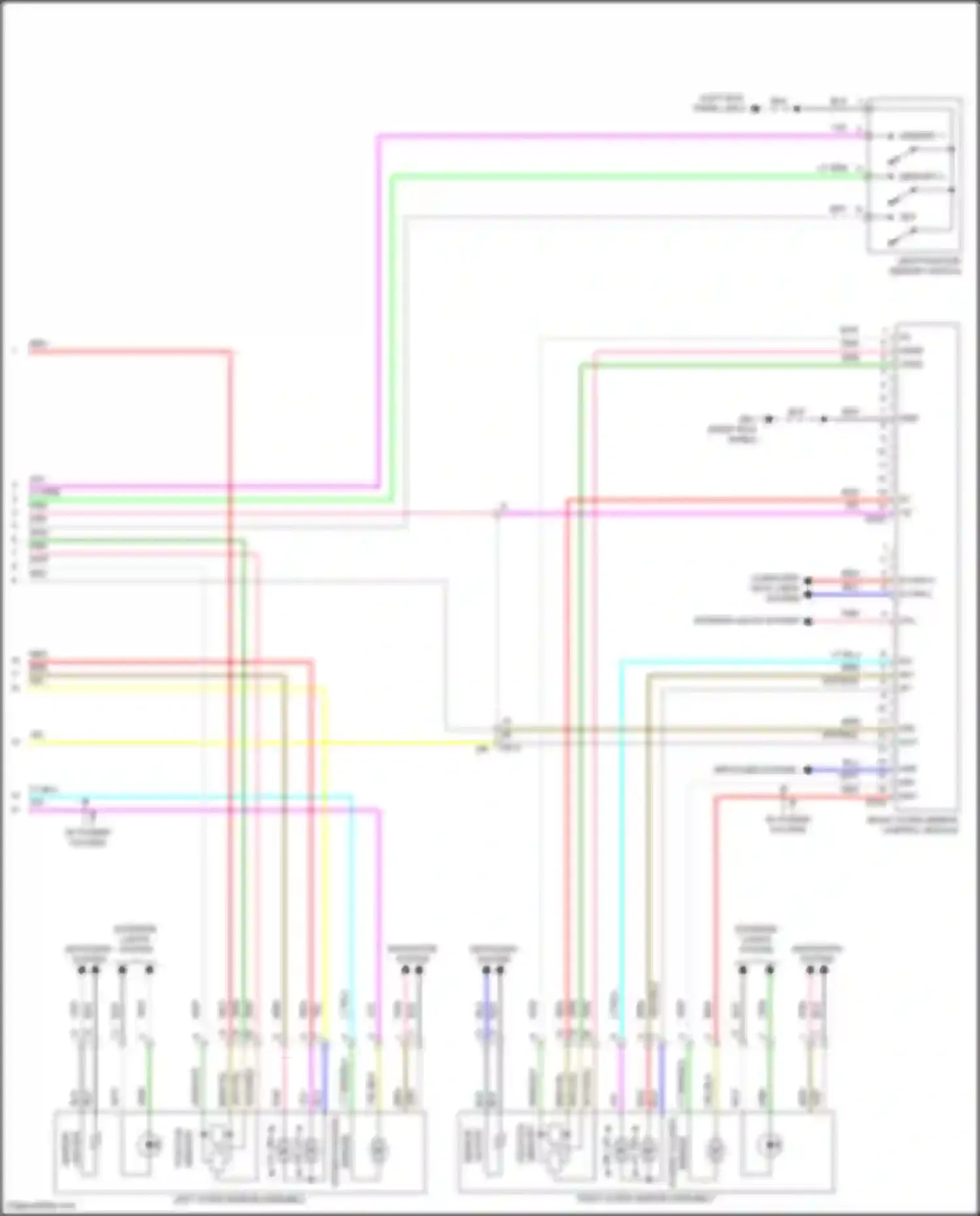 Outback Subaru BT facelift (2022-2024): Memory mirrors circuit (2 of 2)