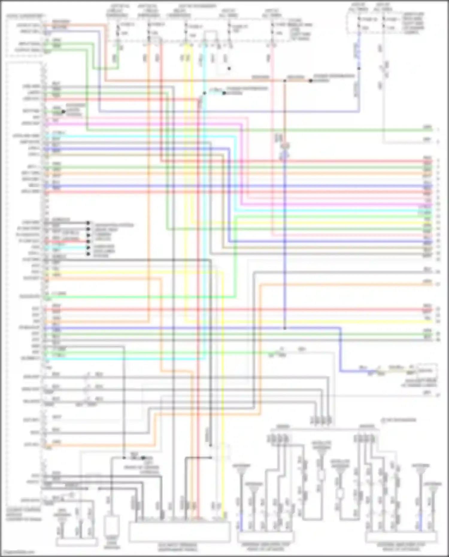 Outback Subaru BT facelift (2022-2024): Navigation circuit, w/ audio amplifier (1 of 4)
