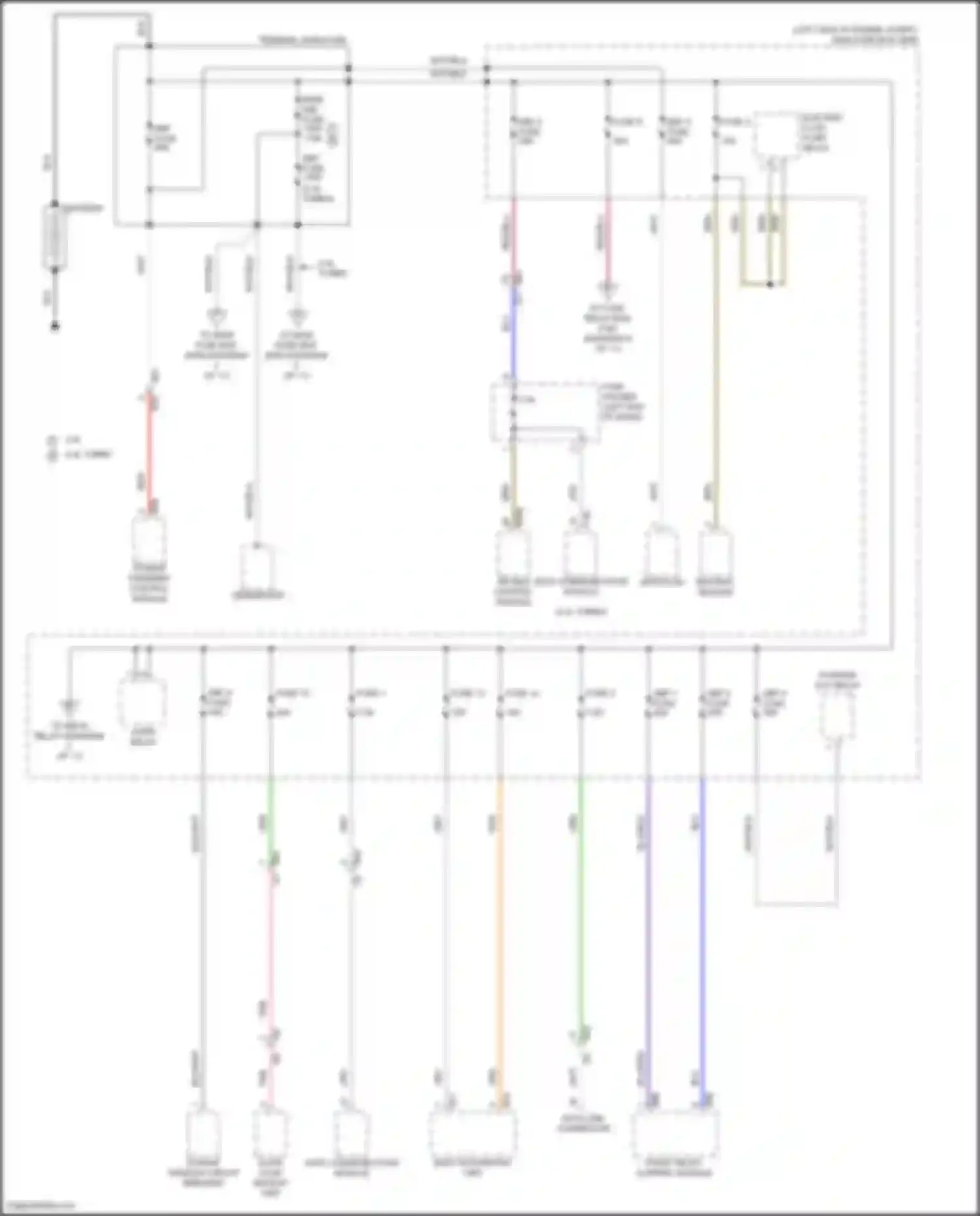 Outback Subaru BT facelift (2022-2024): Power distribution circuit (1 of 11)