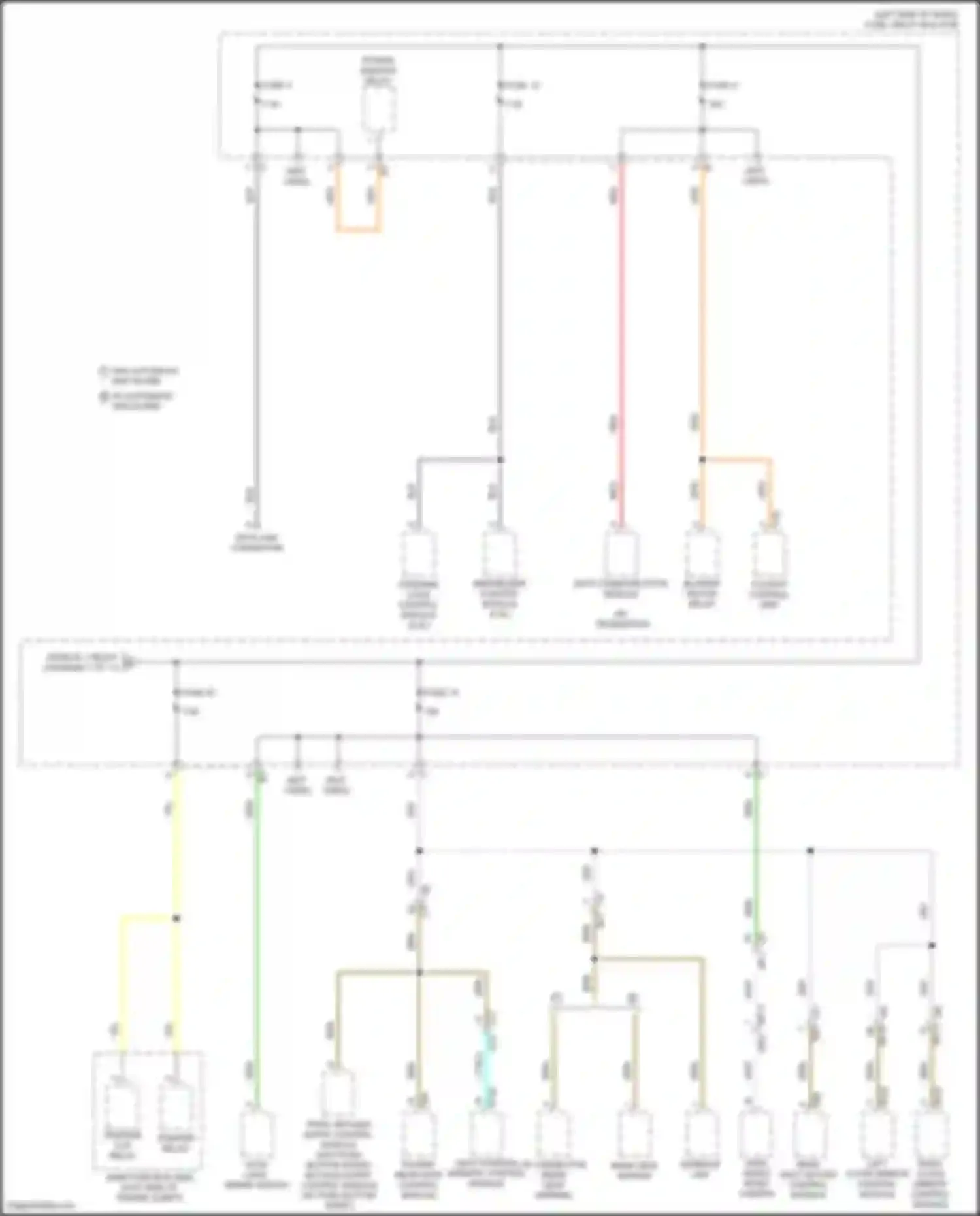 Outback Subaru BT facelift (2022-2024): Power distribution circuit (9 of 11)