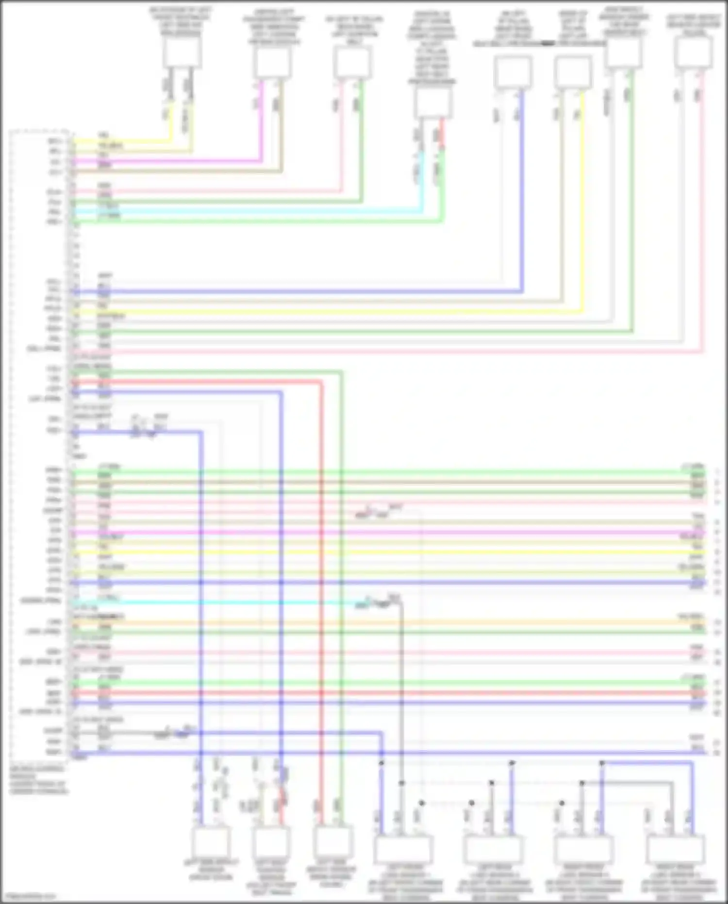 Outback Subaru BT facelift (2022-2024): Supplemental restraints circuit (1 of 3)