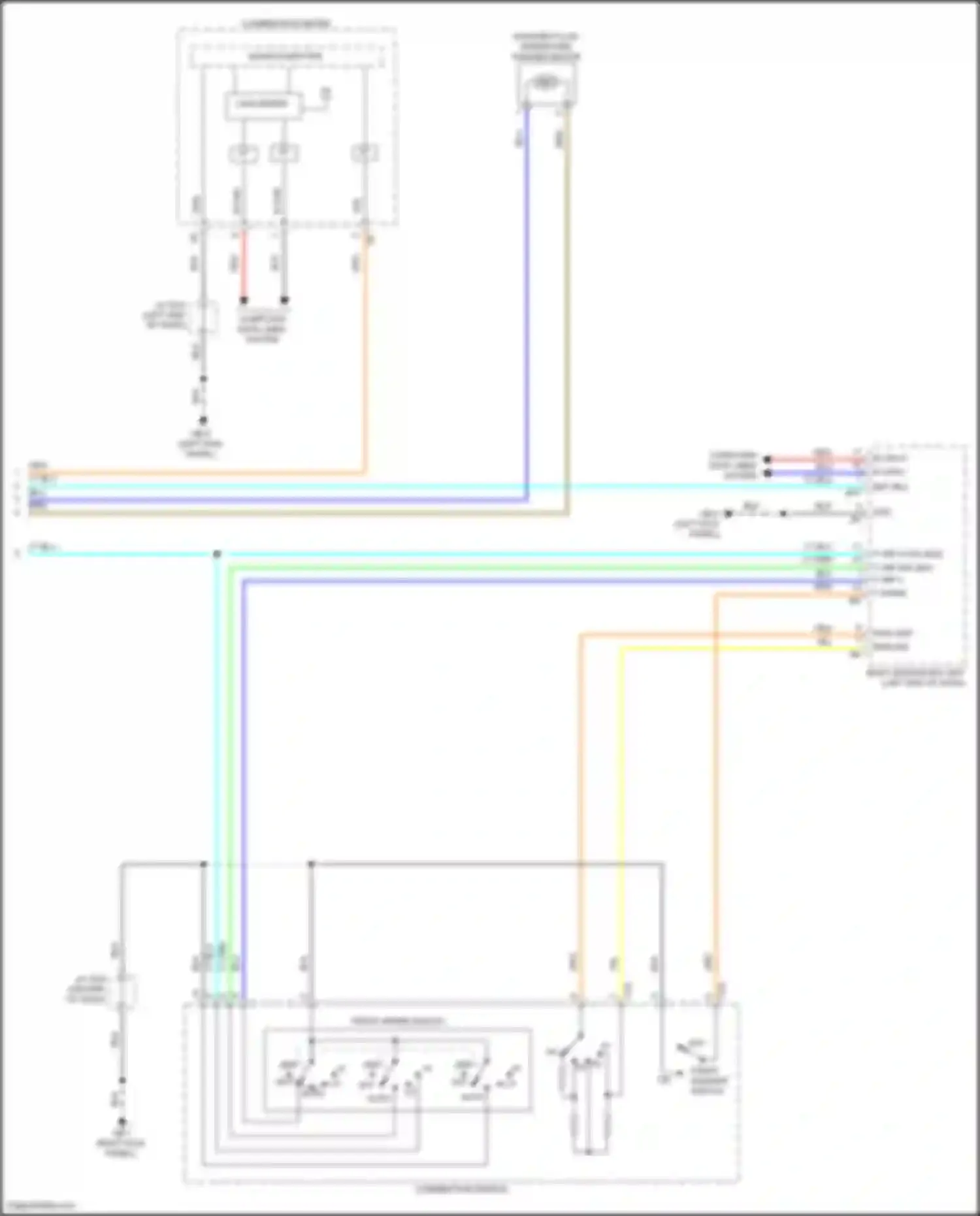 Outback Subaru BT facelift (2022-2024): Front wiper/washer circuit (2 of 2)