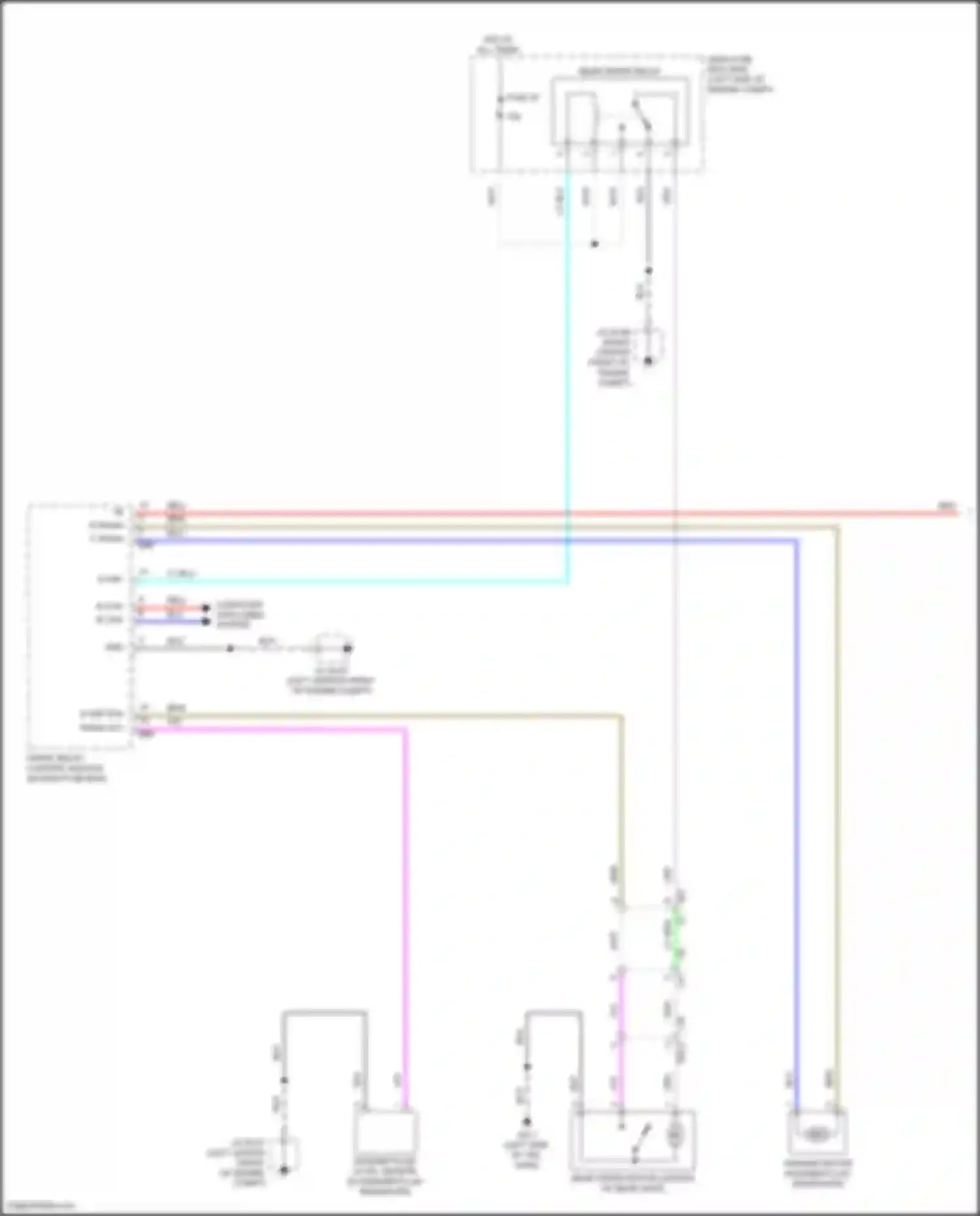 Outback Subaru BT facelift (2022-2024): Rear wiper/washer circuit (1 of 2)