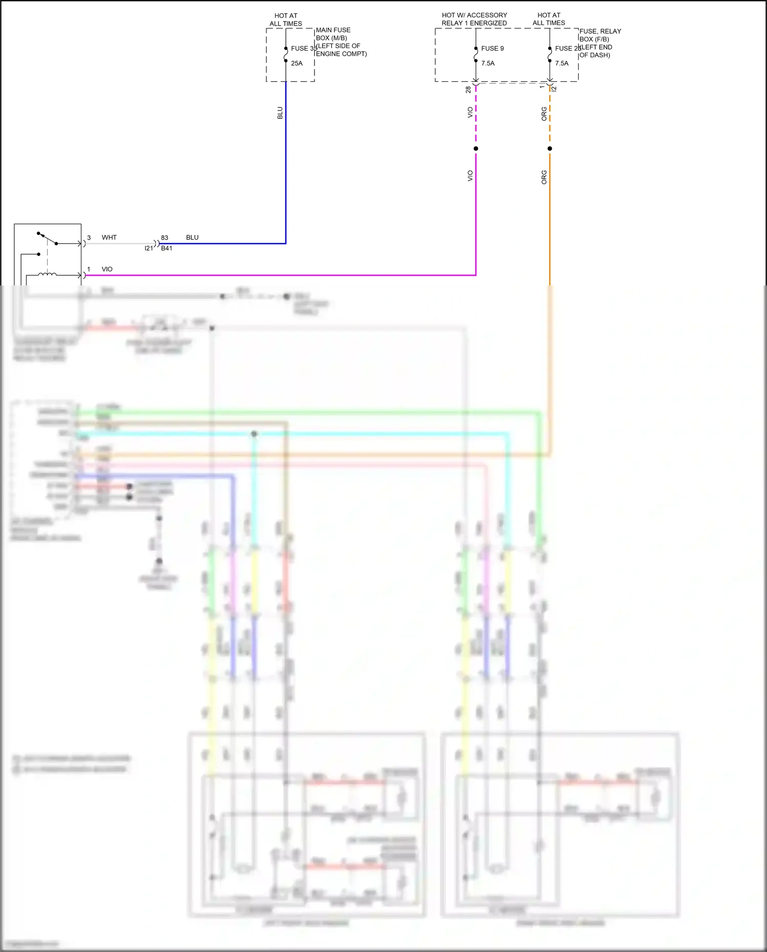 Wiring diagram a/c control module for Subaru Outback BT facelift (2022-2024) (3 of 7)