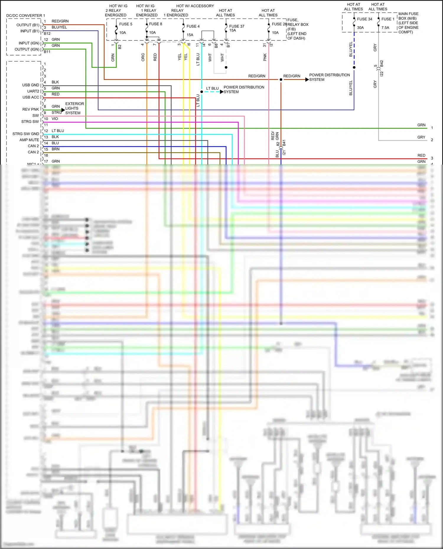Wiring diagram +b backup for Subaru Outback BT facelift (2022-2024) (1 of 12)