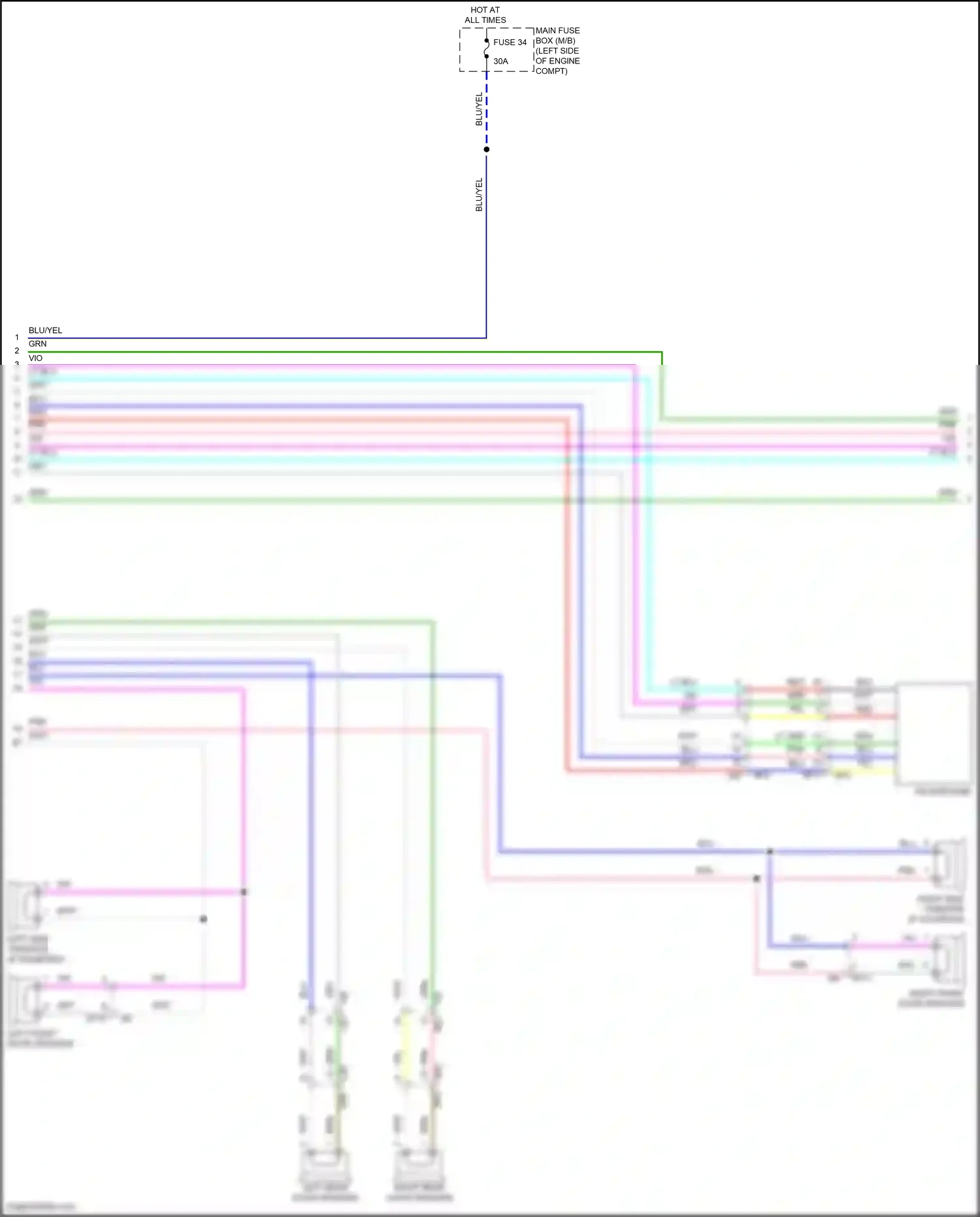 Wiring diagram blu for Subaru Outback BT facelift (2022-2024) (113 of 146)