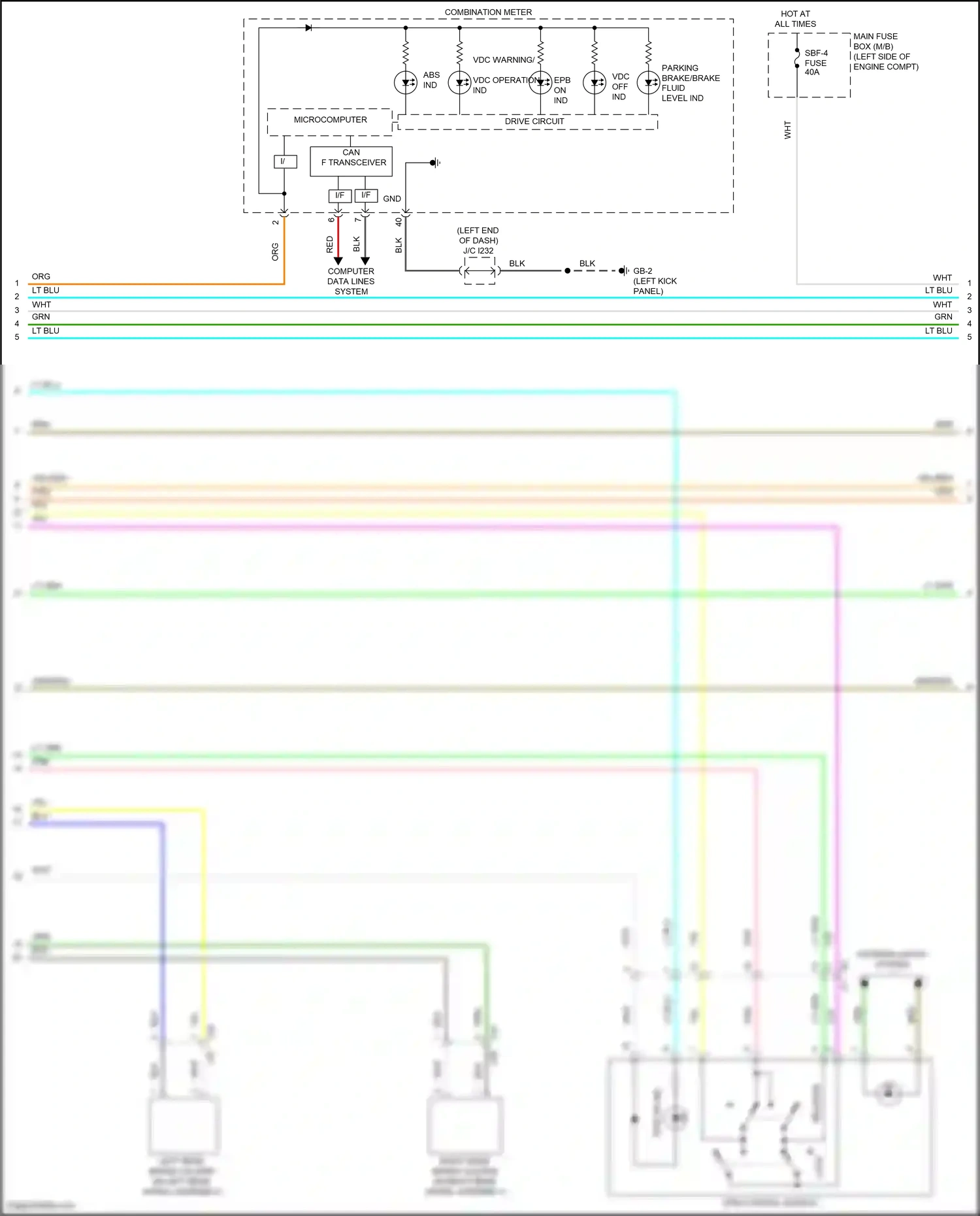 Wiring diagram blu for Subaru Outback BT facelift (2022-2024) (32 of 146)