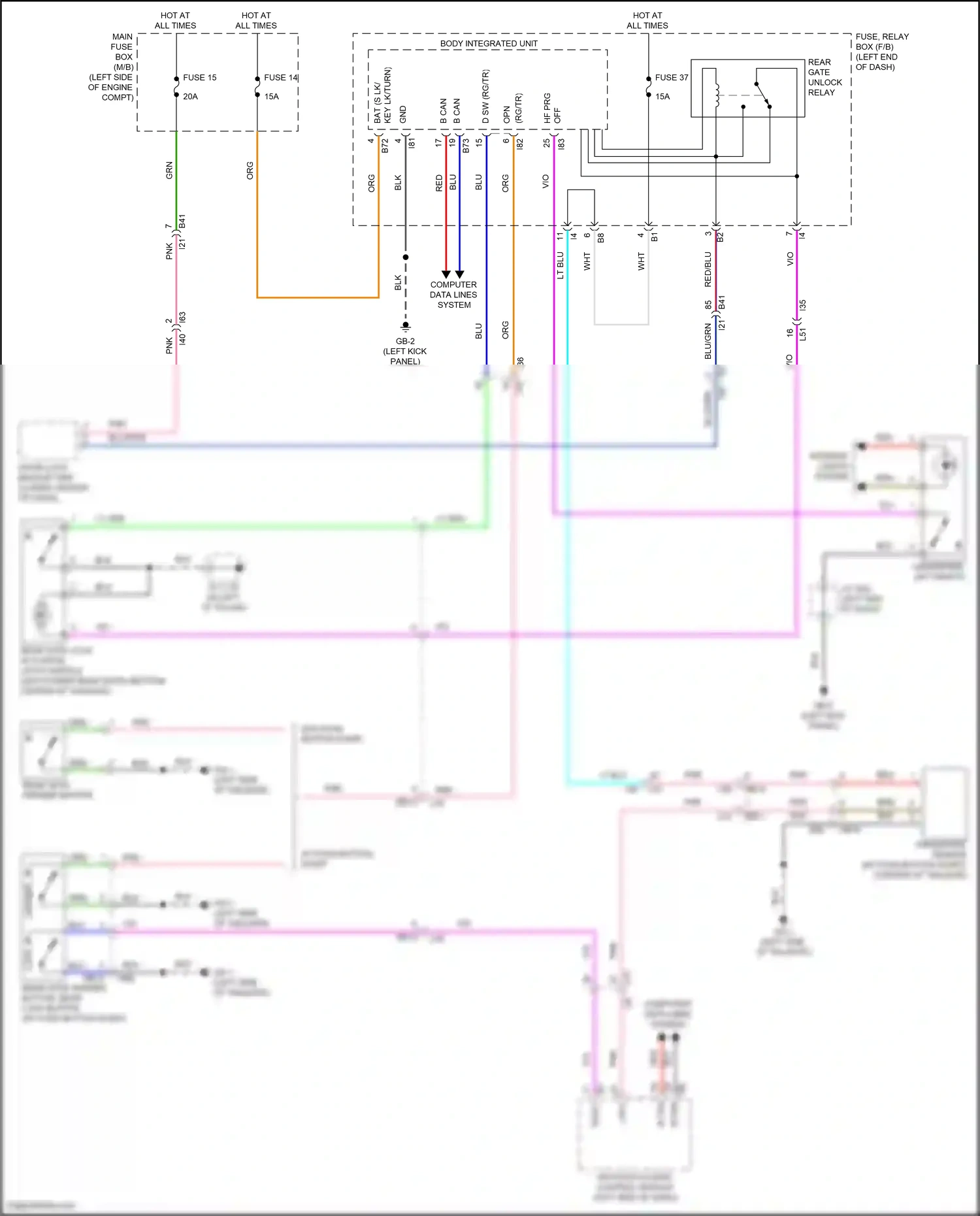 Wiring diagram blu for Subaru Outback BT facelift (2022-2024) (30 of 146)