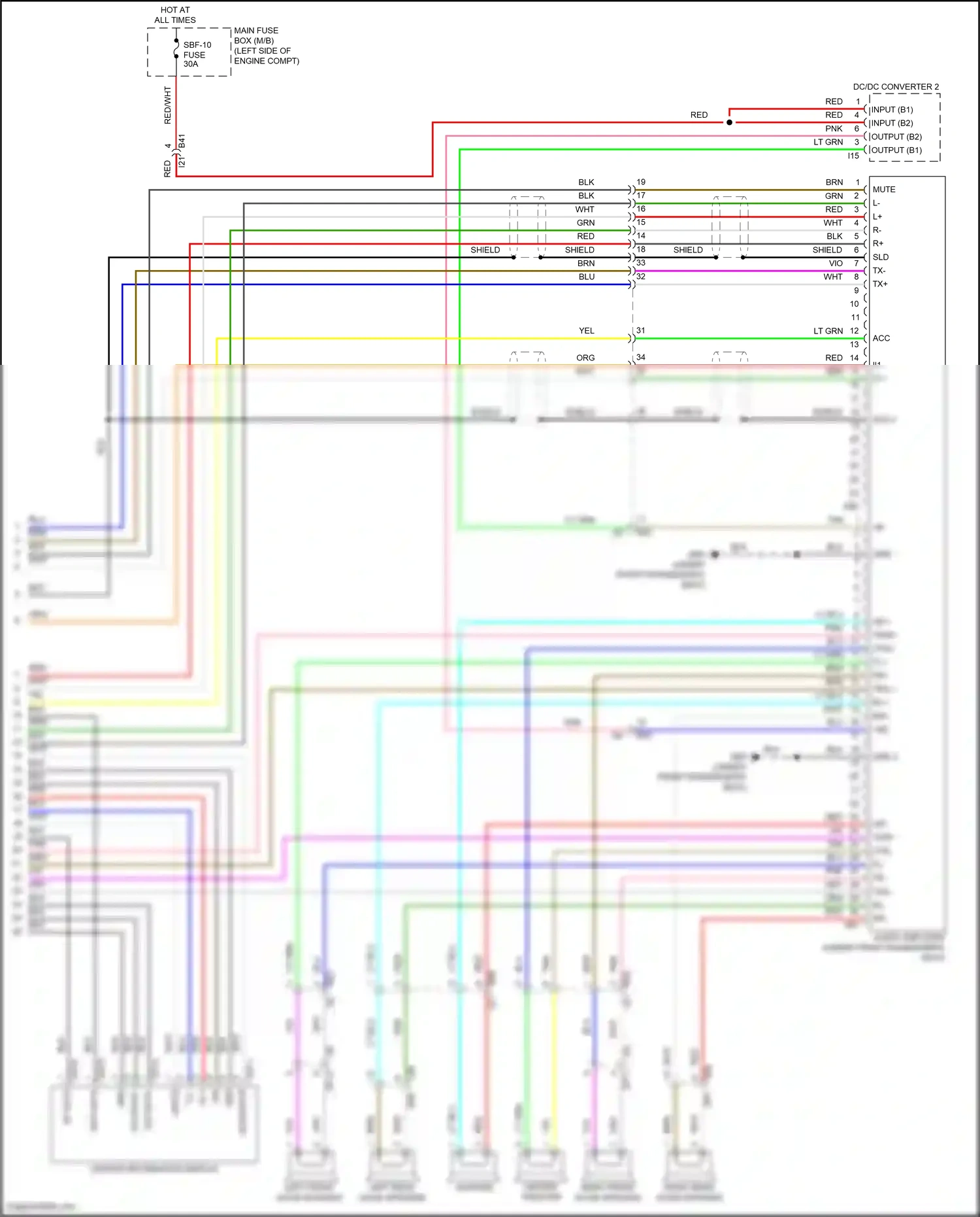 Wiring diagram cid data+ for Subaru Outback BT facelift (2022-2024) (2 of 8)