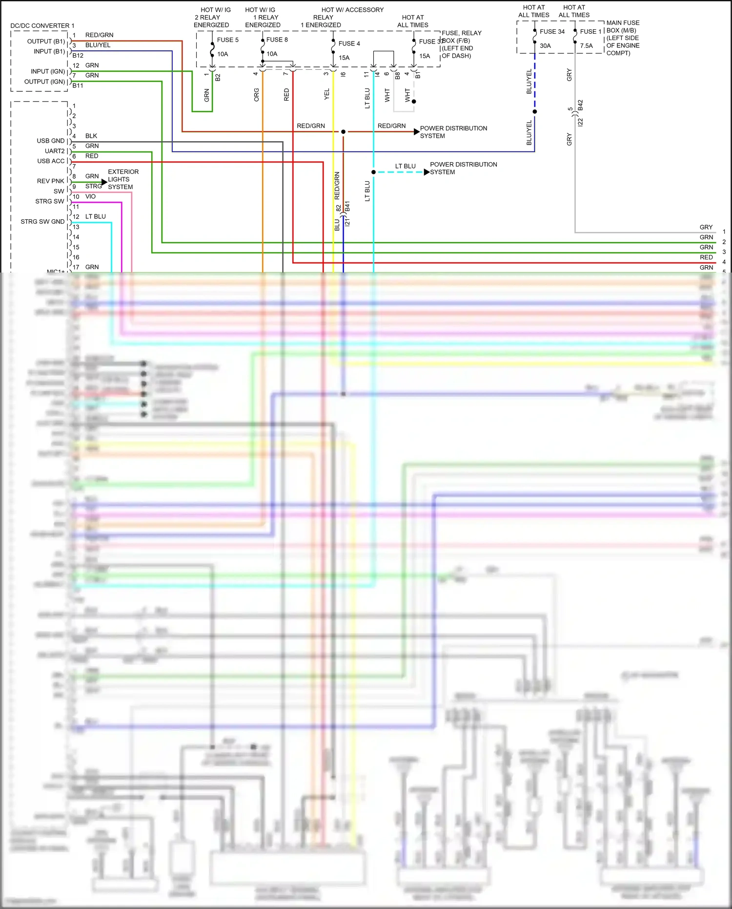 Wiring diagram cockpit control module for Subaru Outback BT facelift (2022-2024) (4 of 9)