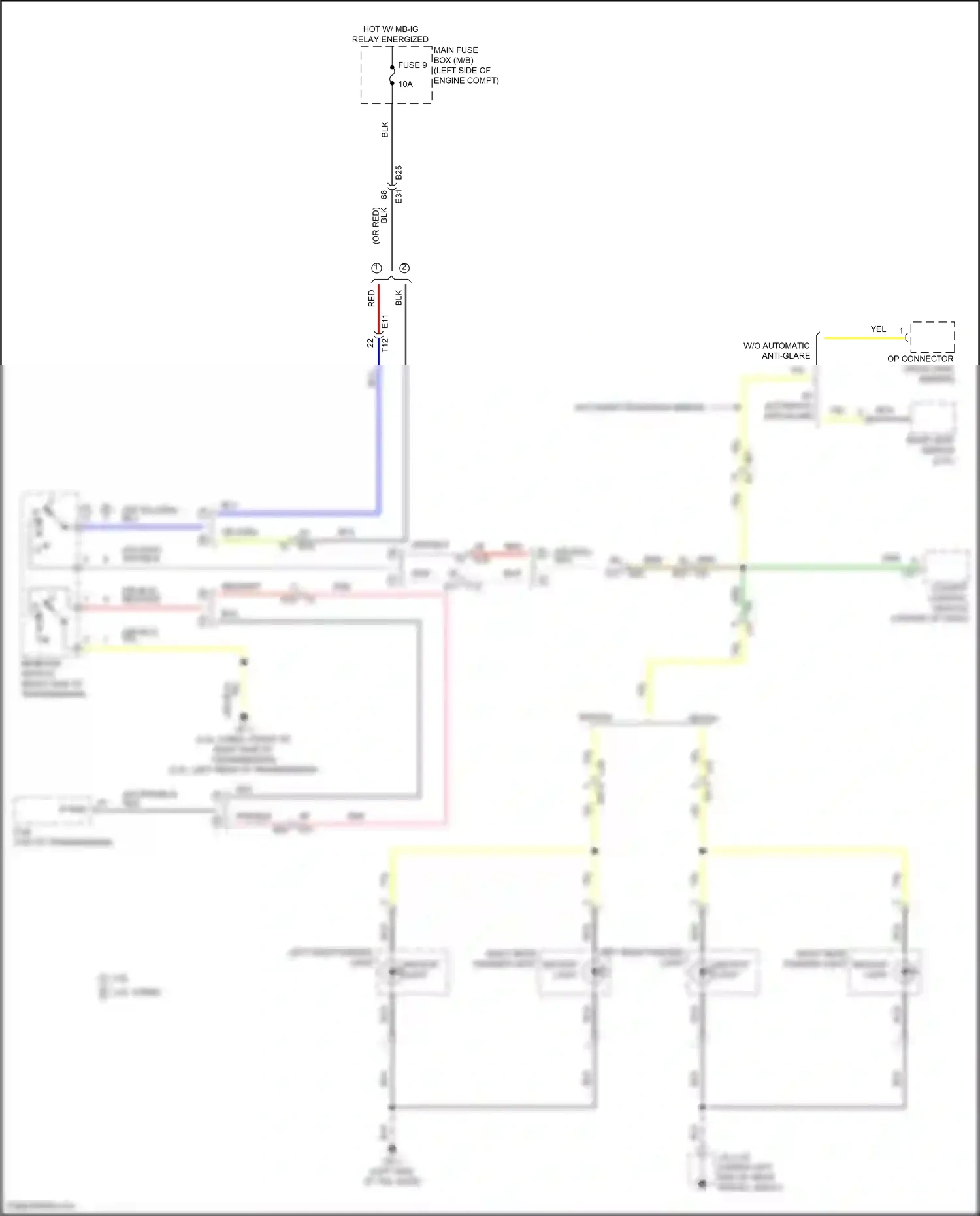 Wiring diagram cockpit control module for Subaru Outback BT facelift (2022-2024) (1 of 9)